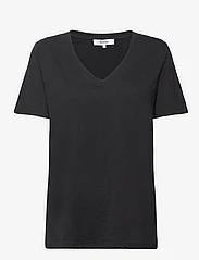 Minus - Leti V-hals T-shirt - lowest prices - sort - 0