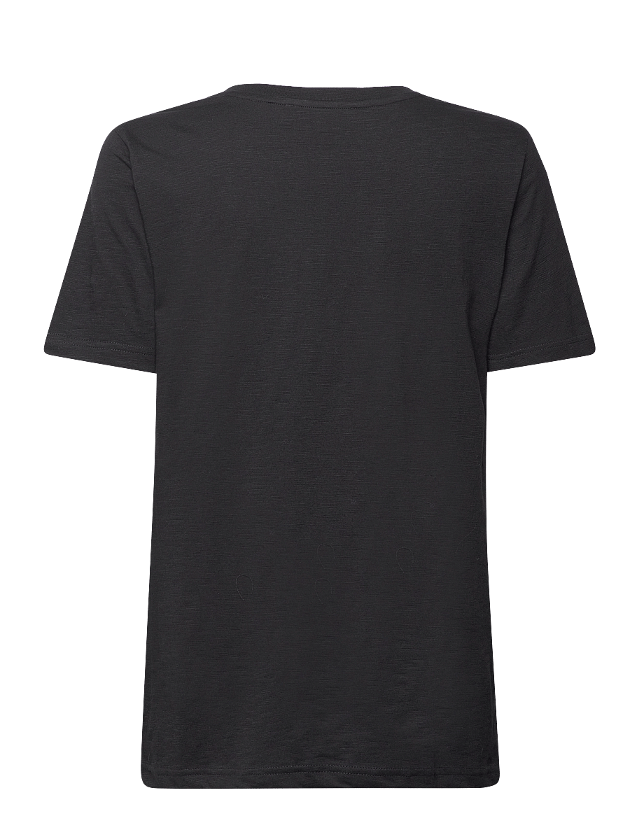 Minus - Leti V-hals T-shirt - t-shirts - sort - 2