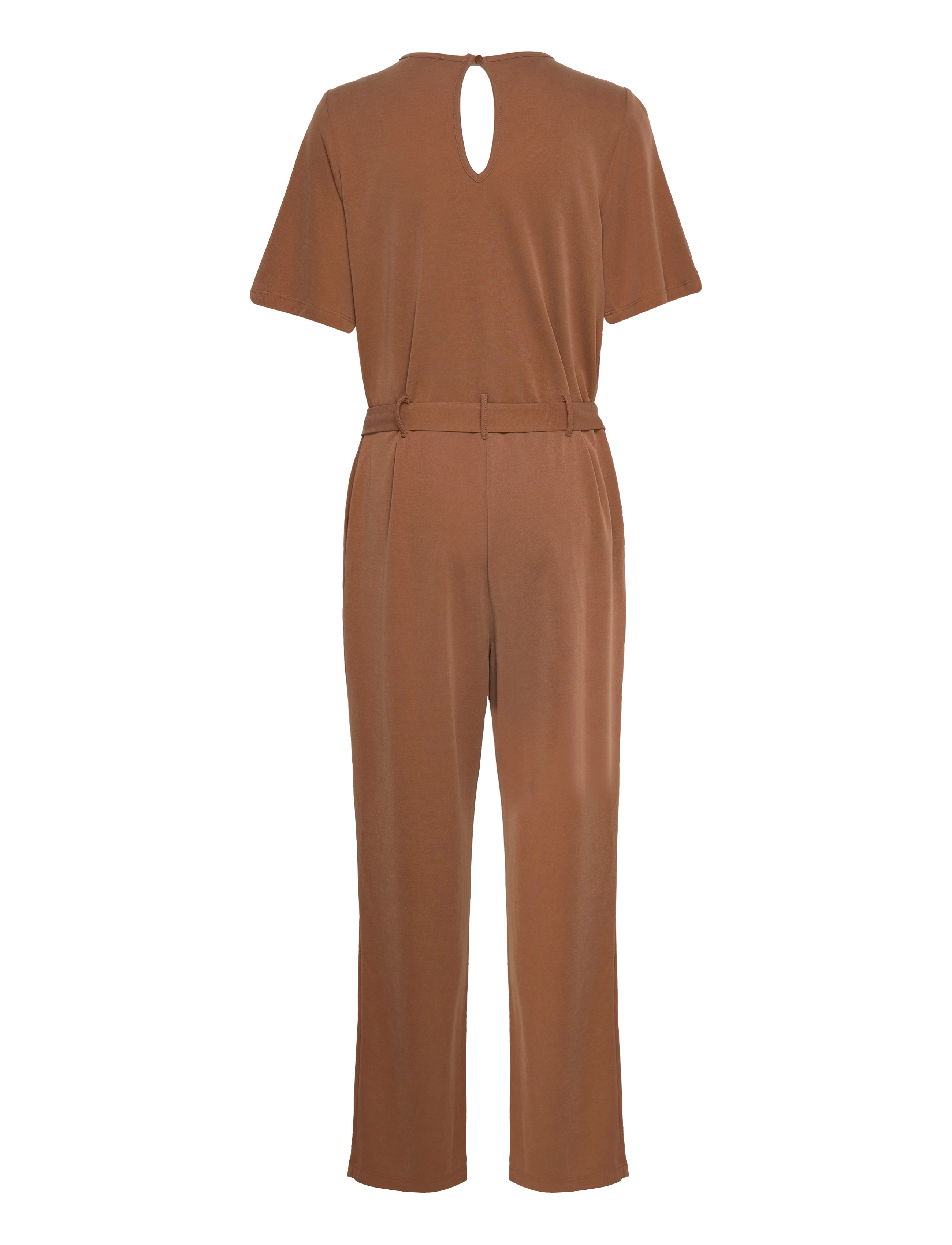 Minus - Kristine Long Jumpsuit - rubber brown - 1