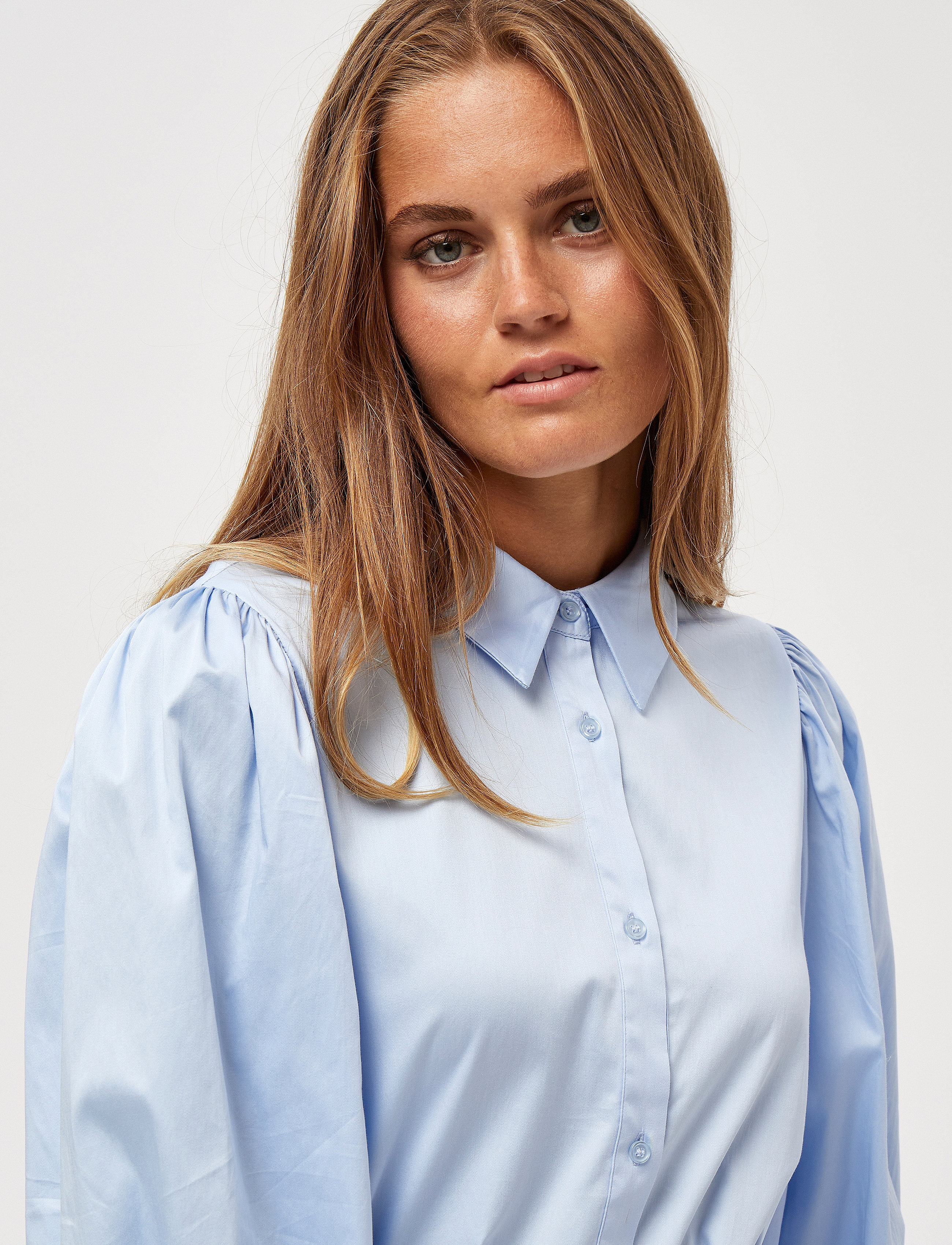 Minus - Asia Shirtdress - light blue - 5