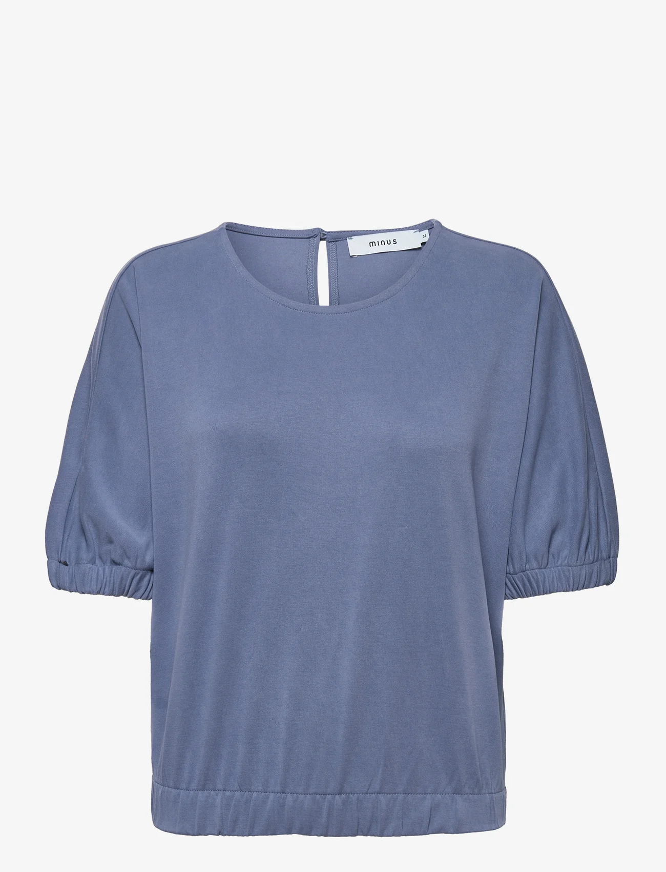 Minus - Addilyn Top - t-shirts & tops - denim blue - 0