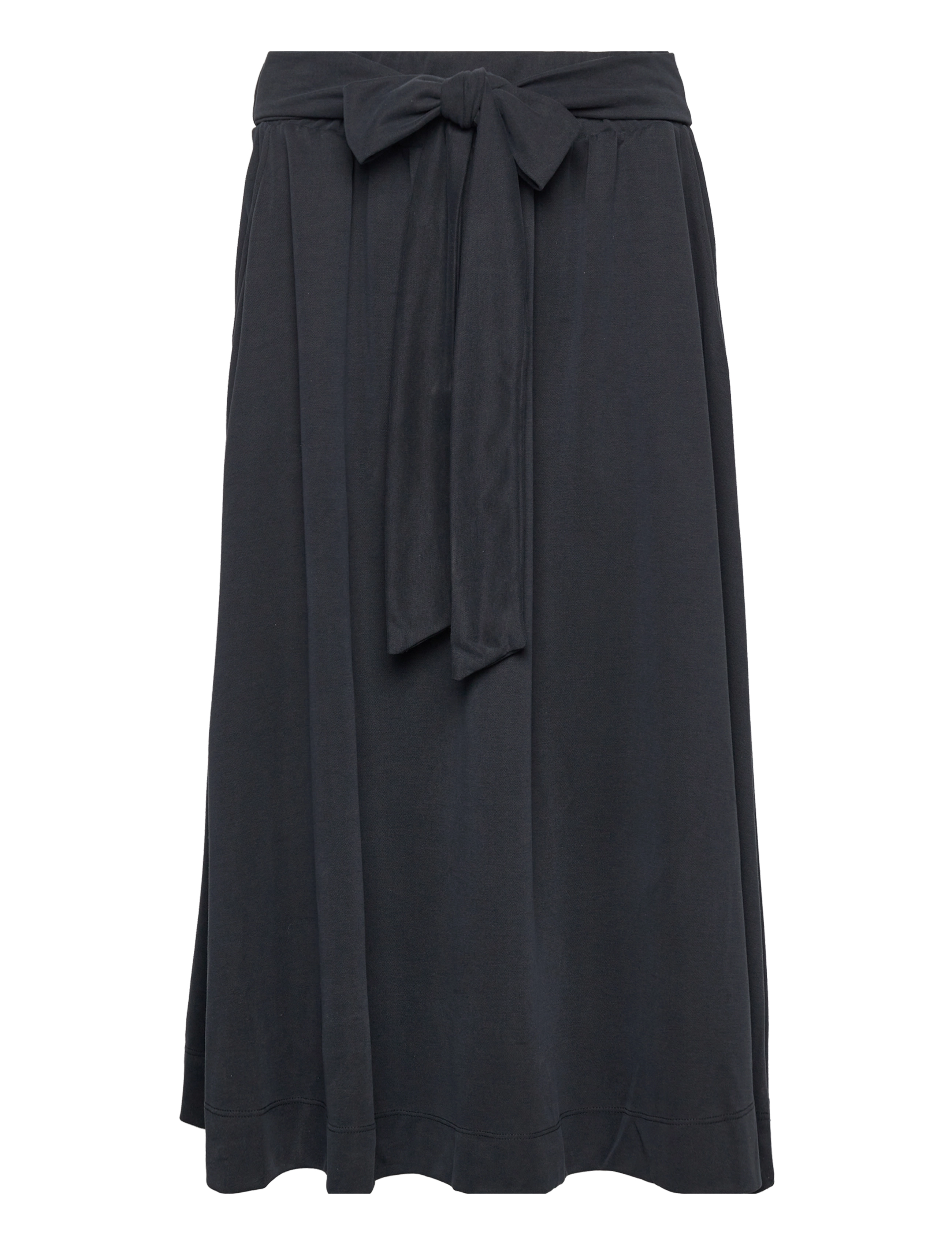 Addilyn Tie Front Midi Skirt - SORT