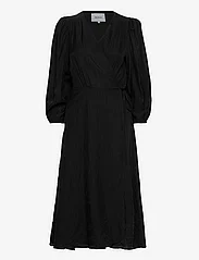 Minus - Josia Wrap Dress - kleitas ar pārlikumu - sort - 0