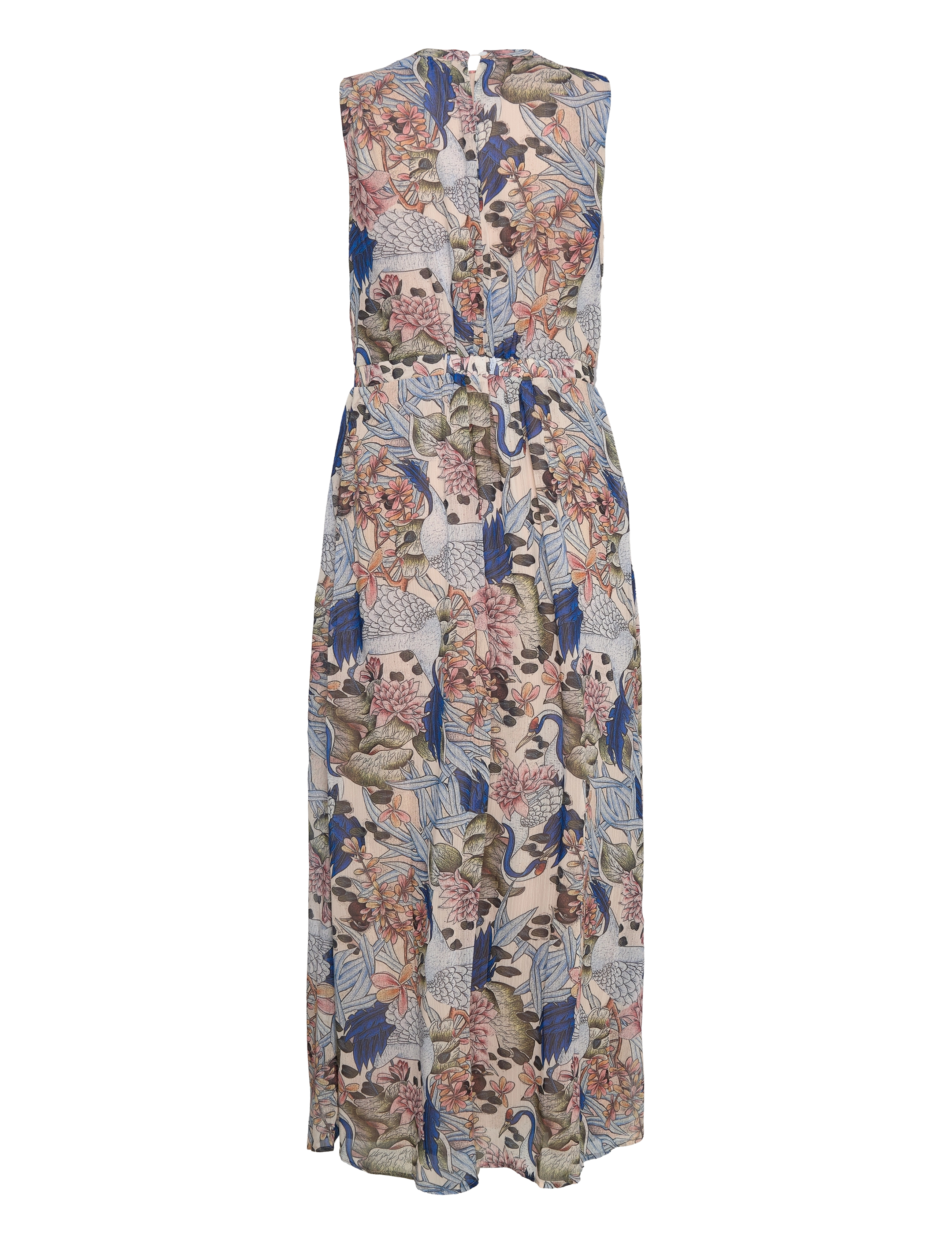 Minus - Vinja Long Dress - green field flower print - 1