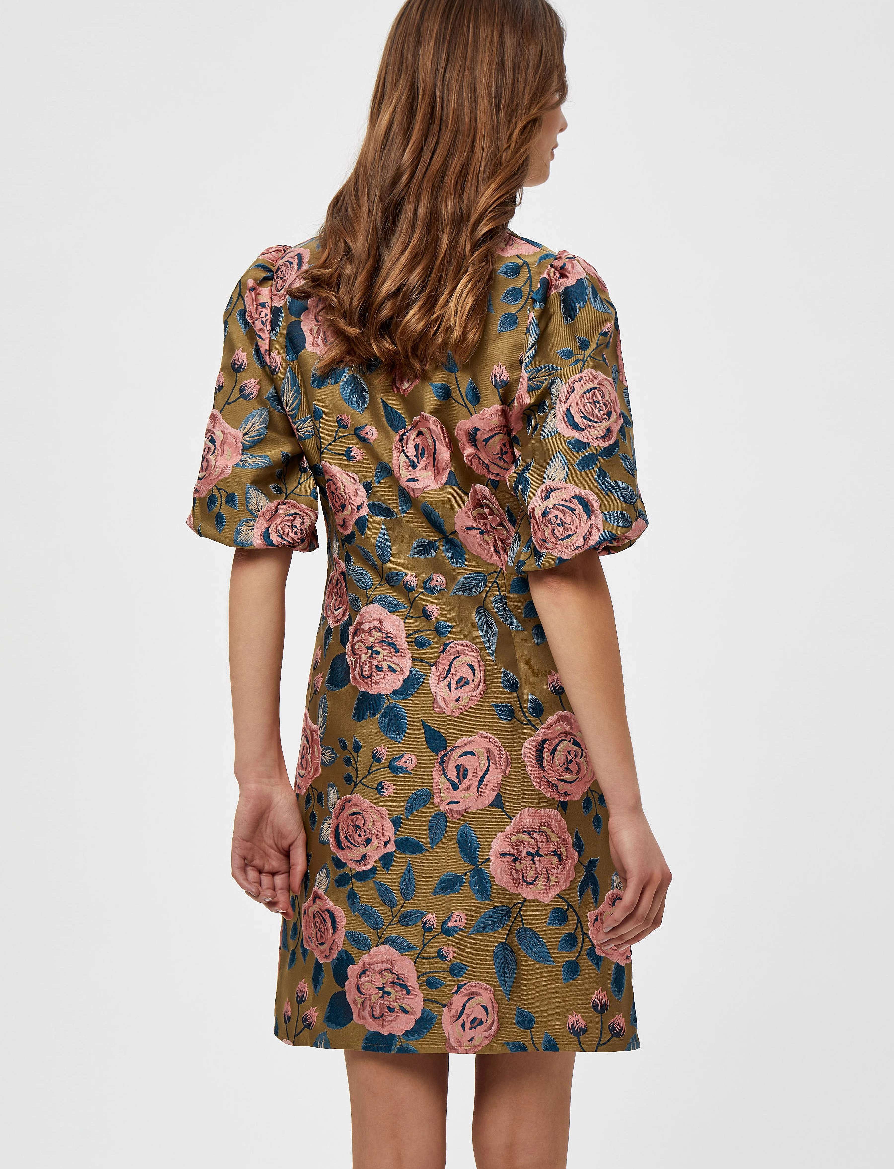 Minus - Zafreen Dress - green field jaquard - 3