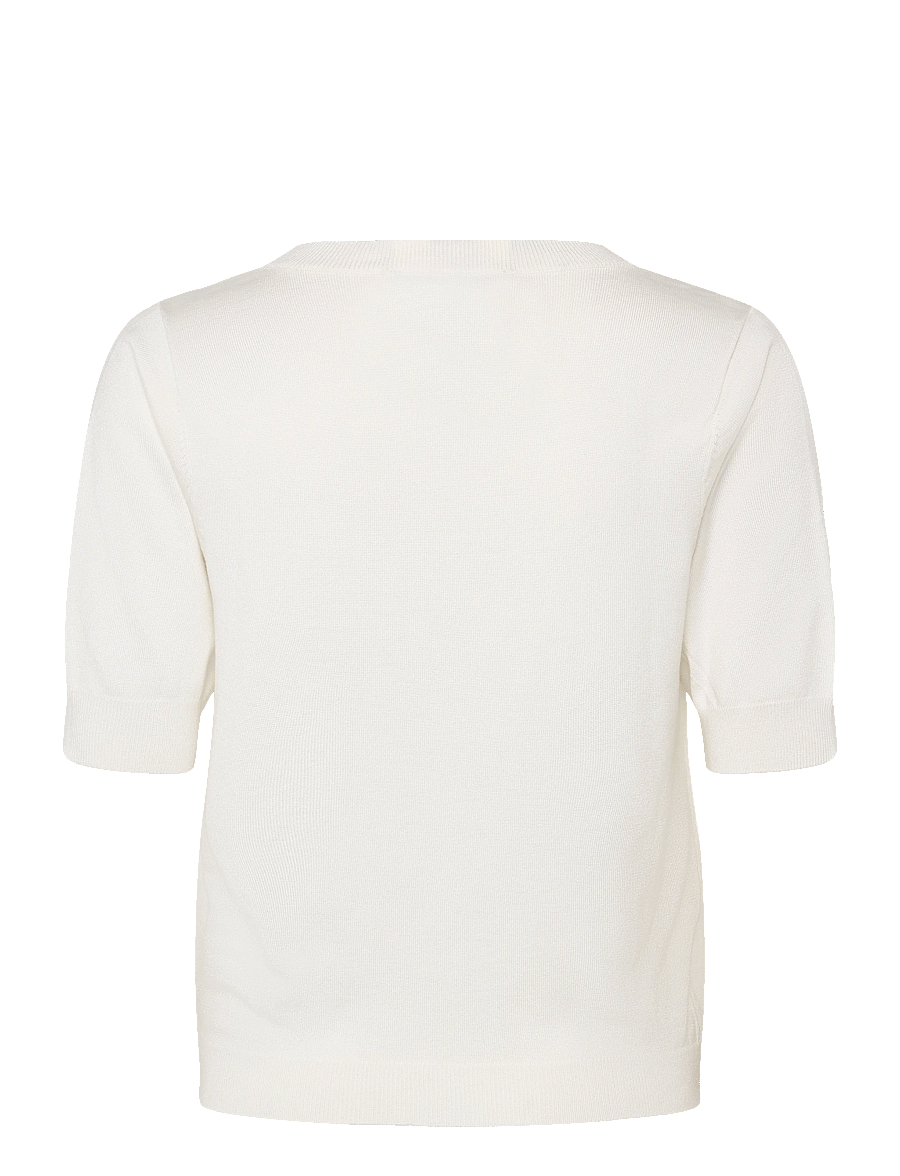 Minus - Milla V-hals Strik T-shirt - pulls - broken white - 2