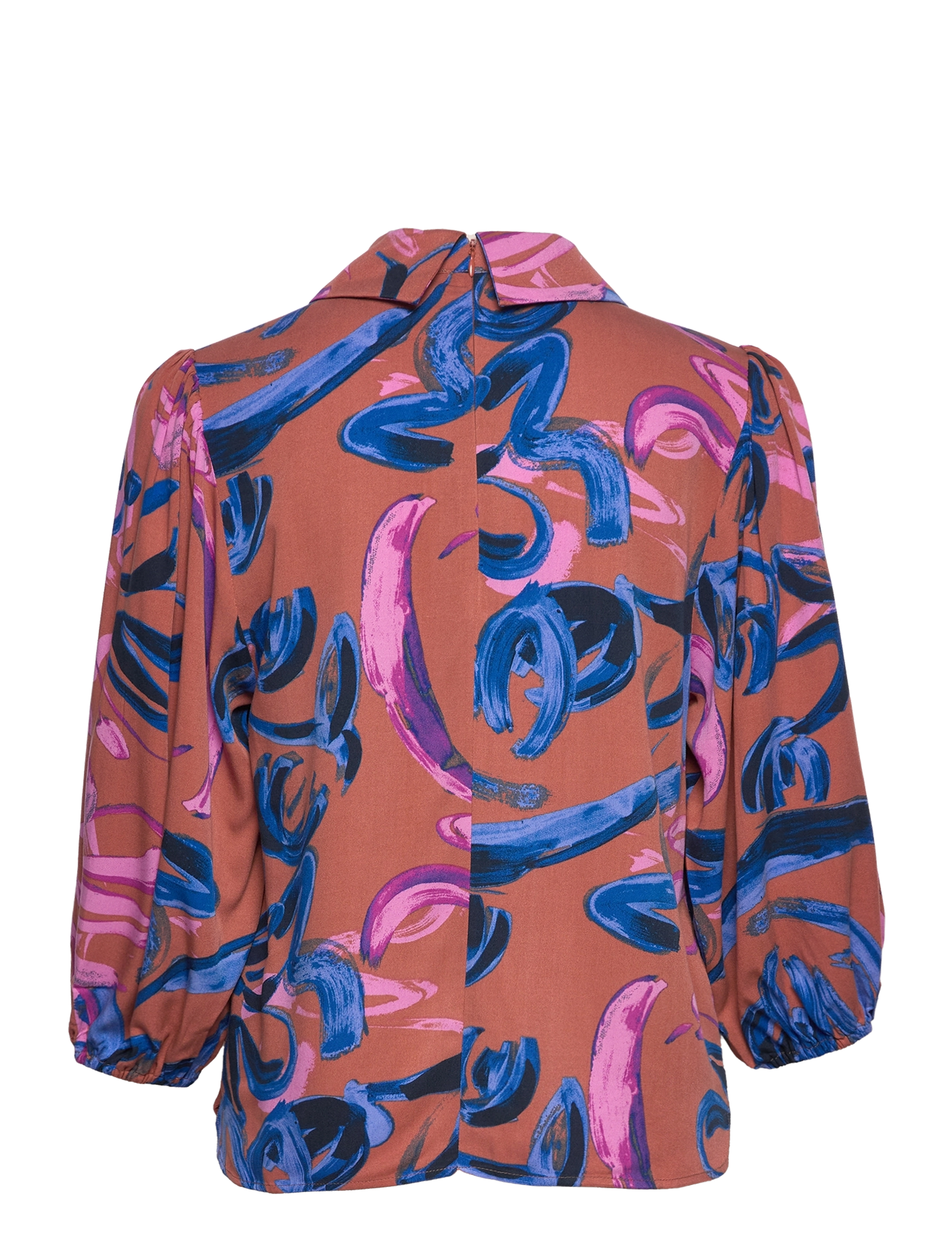 Minus - Talia Blouse - magenta flower print - 1