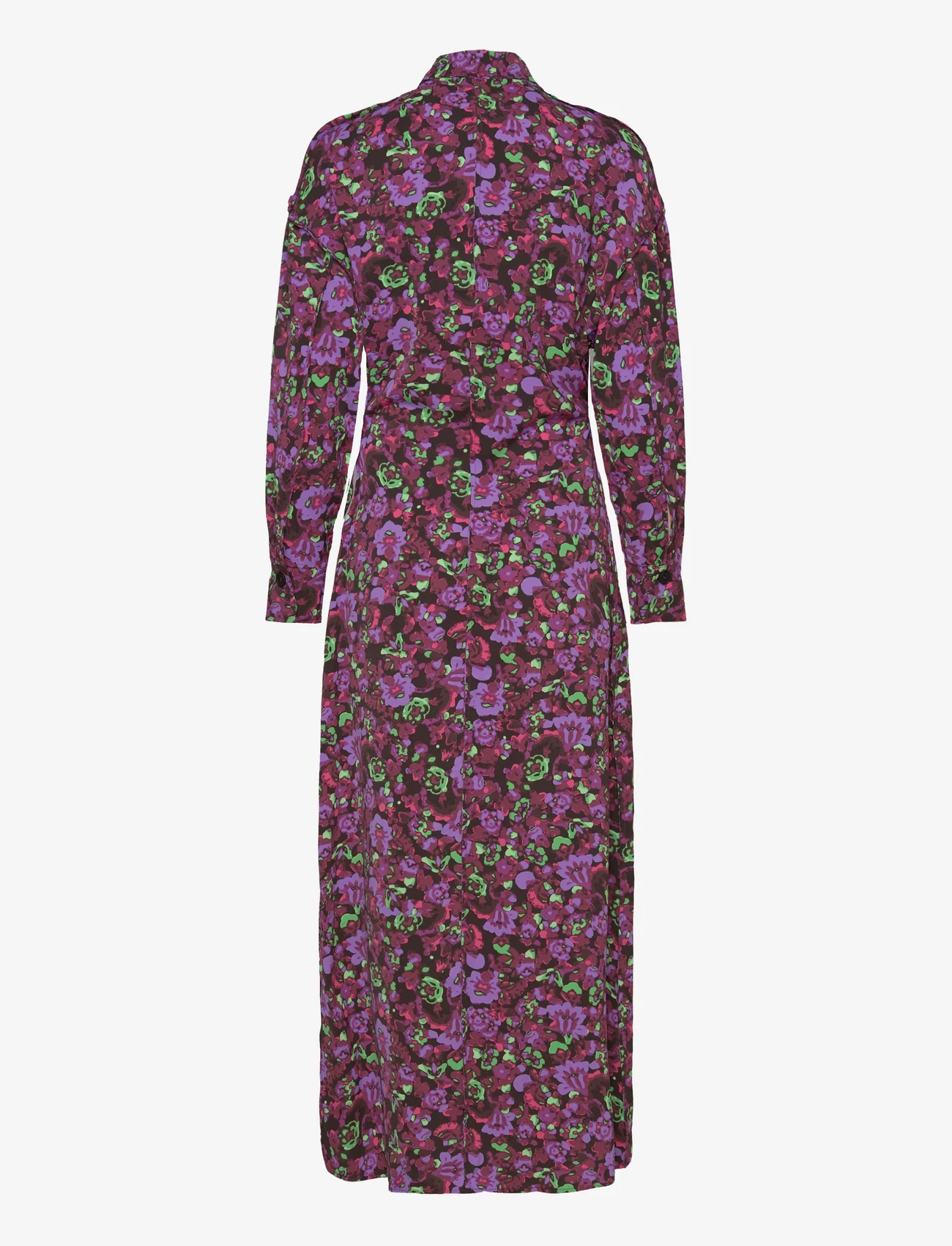 Minus - Sadia Shirtdress - hemdkleider - raspberry bloom print - 1