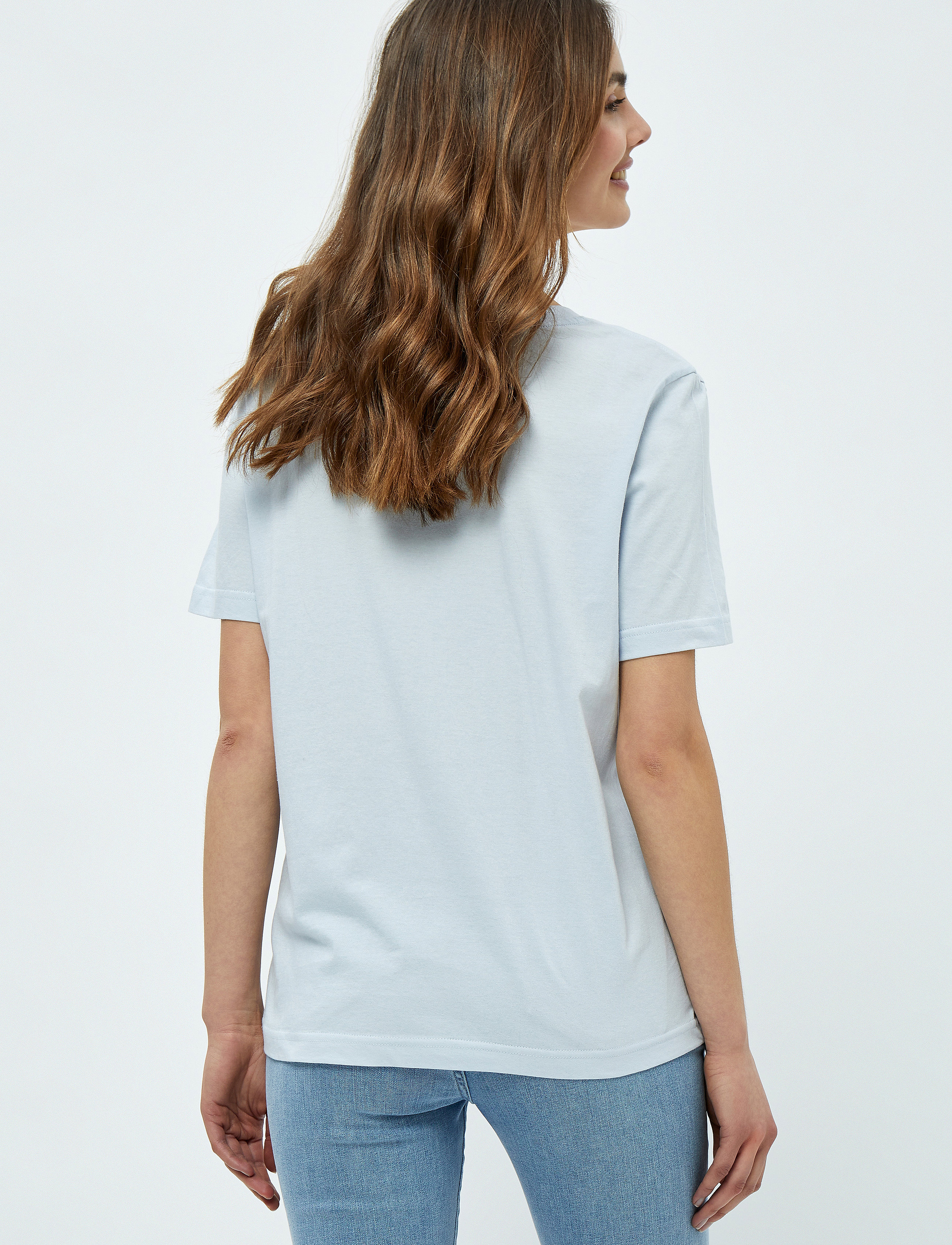 Minus - Cathy Gots Tee - ibiza blue - 3