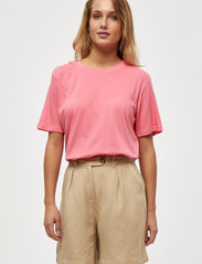 Minus - Cathy Gots Tee - t-shirts - pink flamingo - 0
