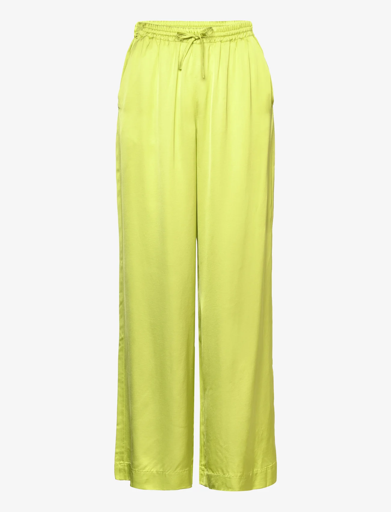 Minus - Kamia Bukser - wide leg trousers - bright lime - 0