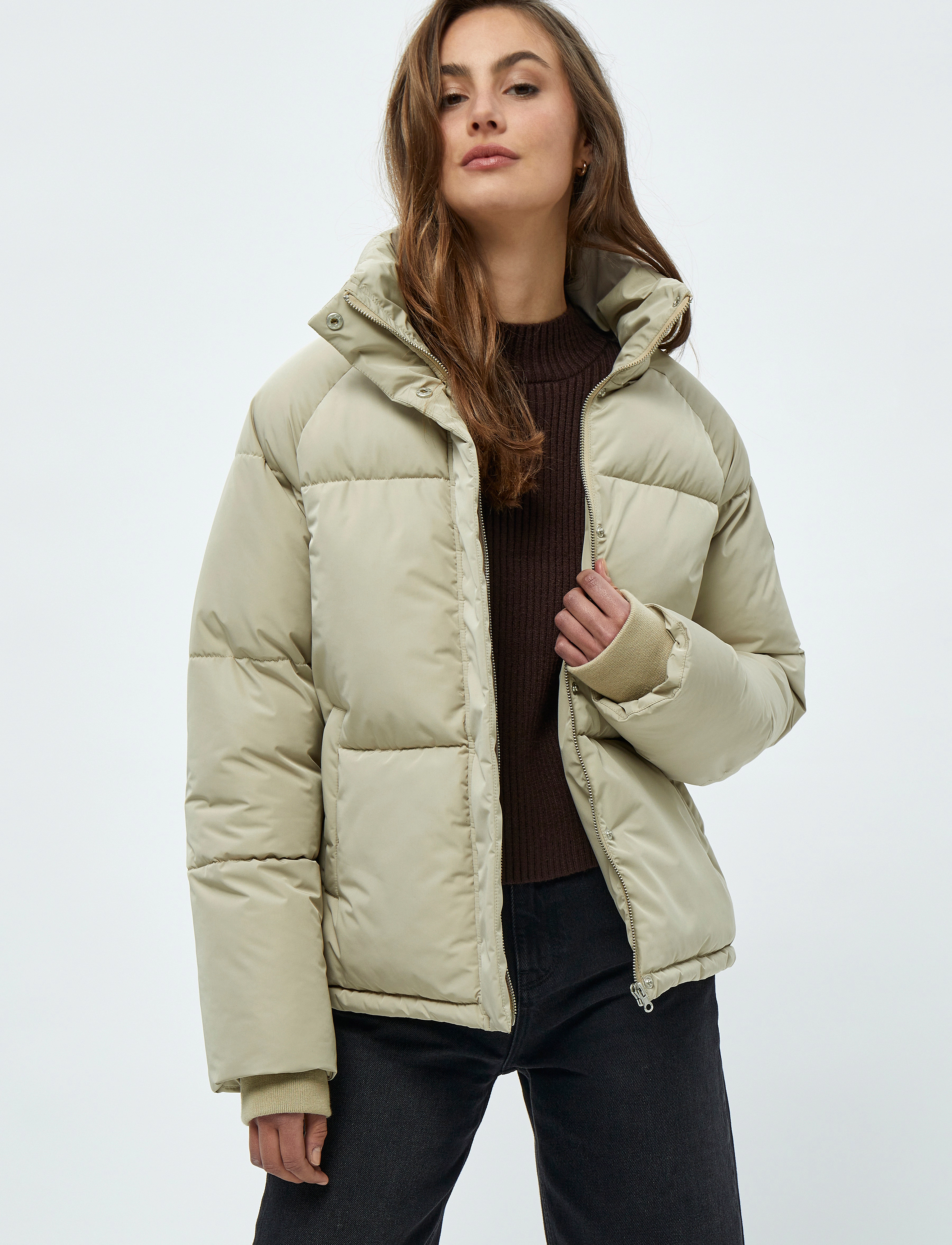 Minus - Alexis Short Puffer Jacket 1 - pure cashmere - 2
