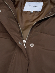 Minus - Alexis Short Puffer Jacket 1 - sulejoped ja voodriga joped - slate brown - 6