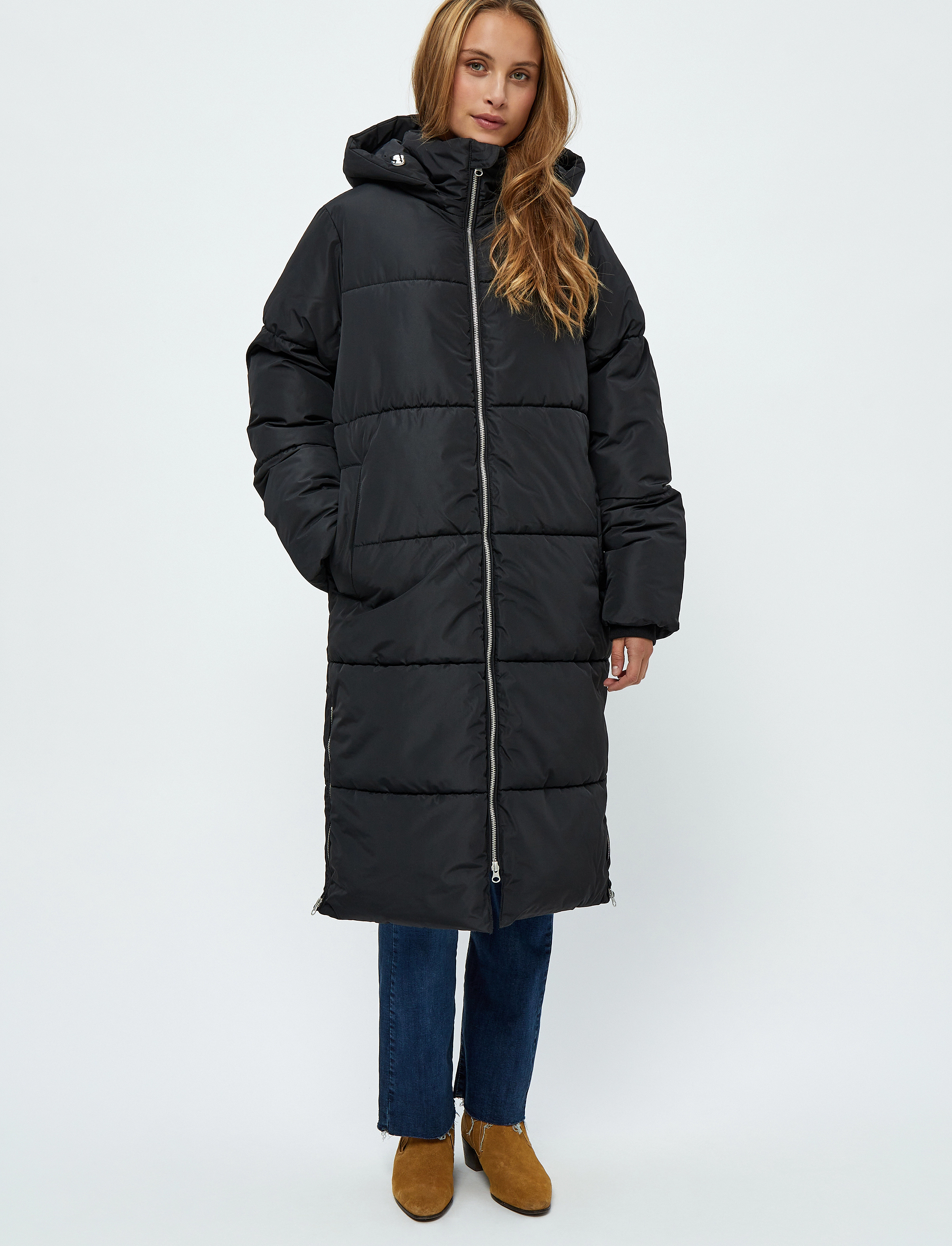 Minus - Alexis Long Puffer Jacket 2 - sort - 5