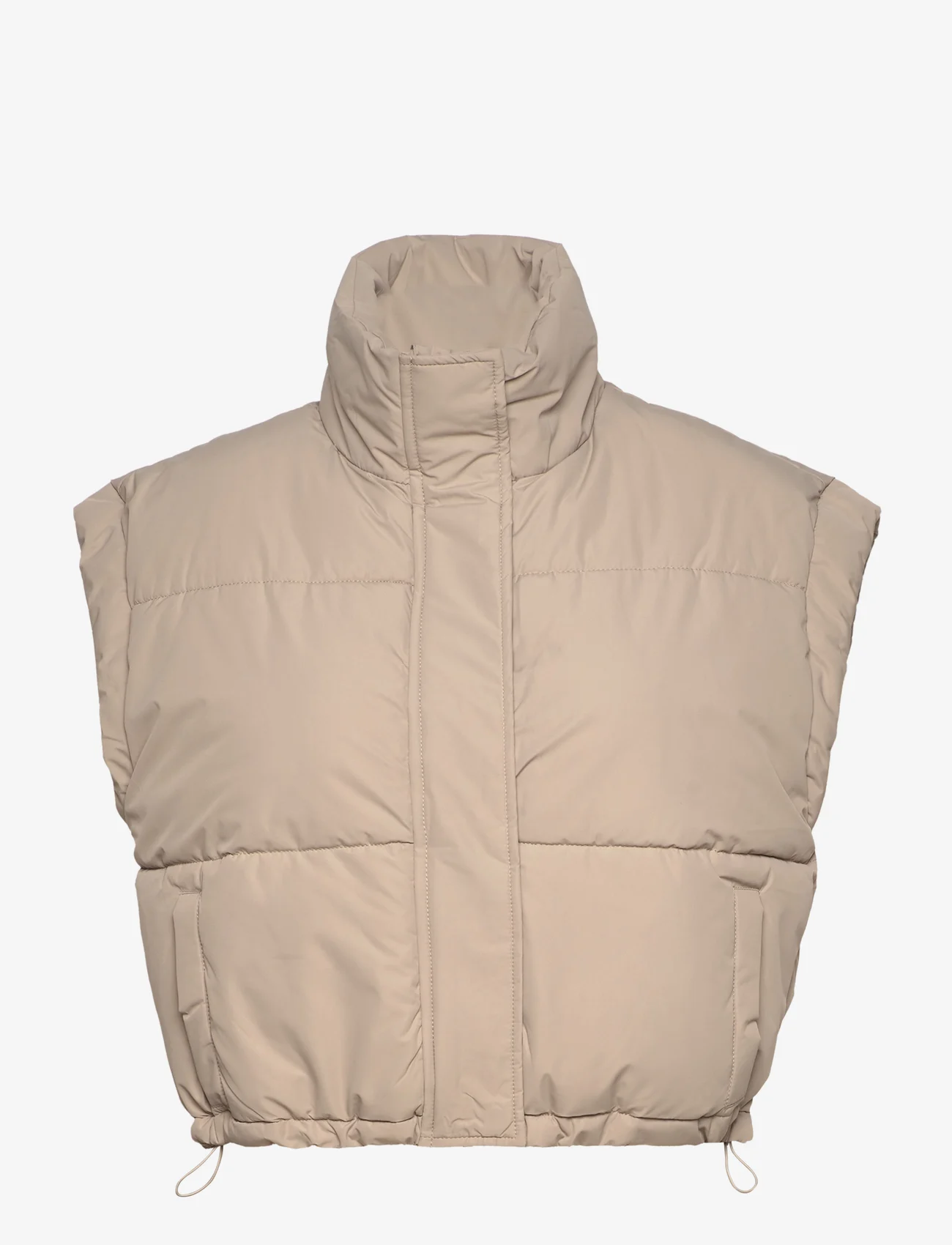 Minus - Alexis Short Puffer Vest 3 - polsterētas vestes - pure cashmere - 0