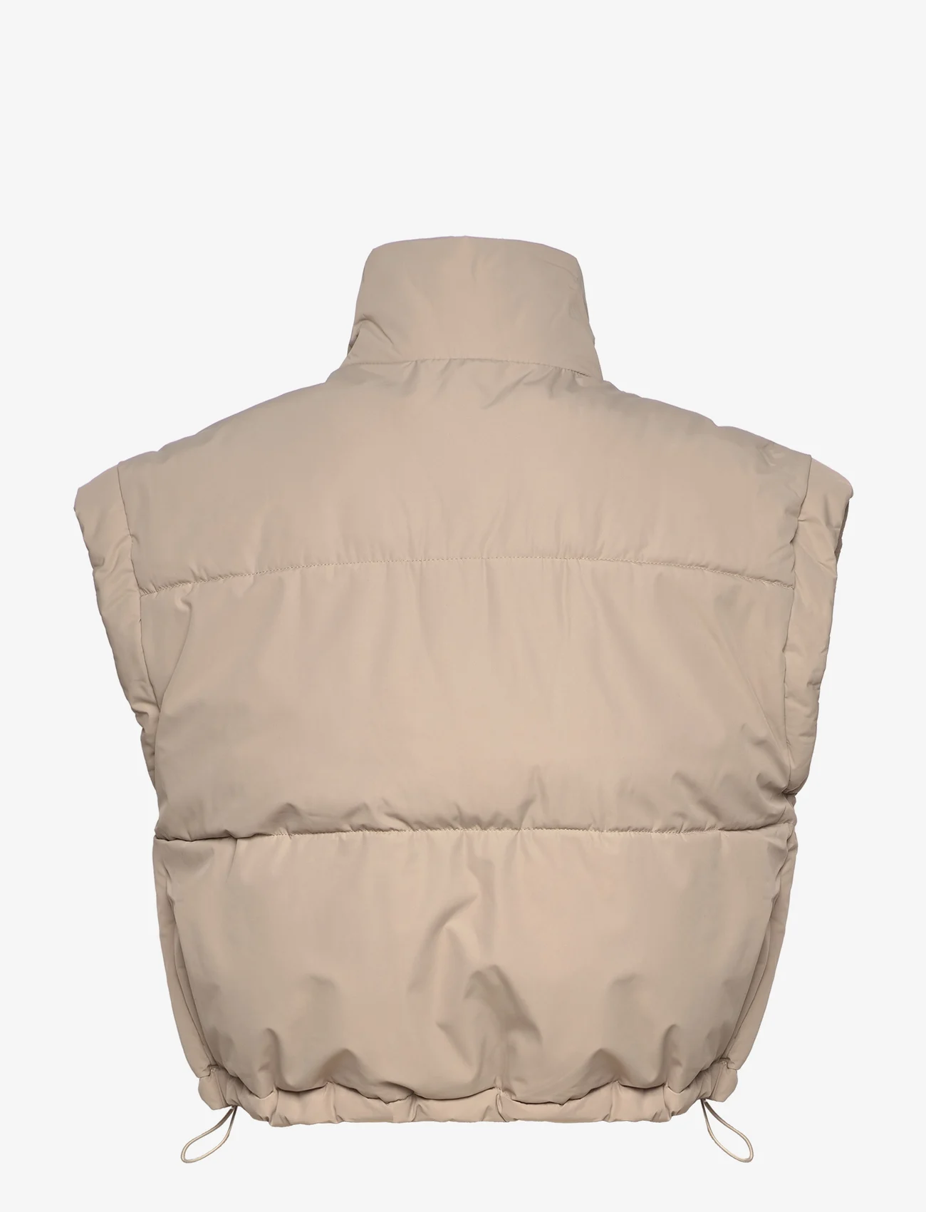 Minus - Alexis Short Puffer Vest 3 - toppaliivit - pure cashmere - 1