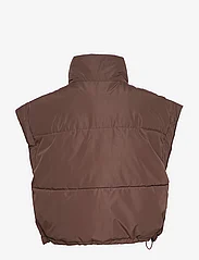 Minus - Alexis Short Puffer Vest 3 - puffer-vestid - slate brown - 1
