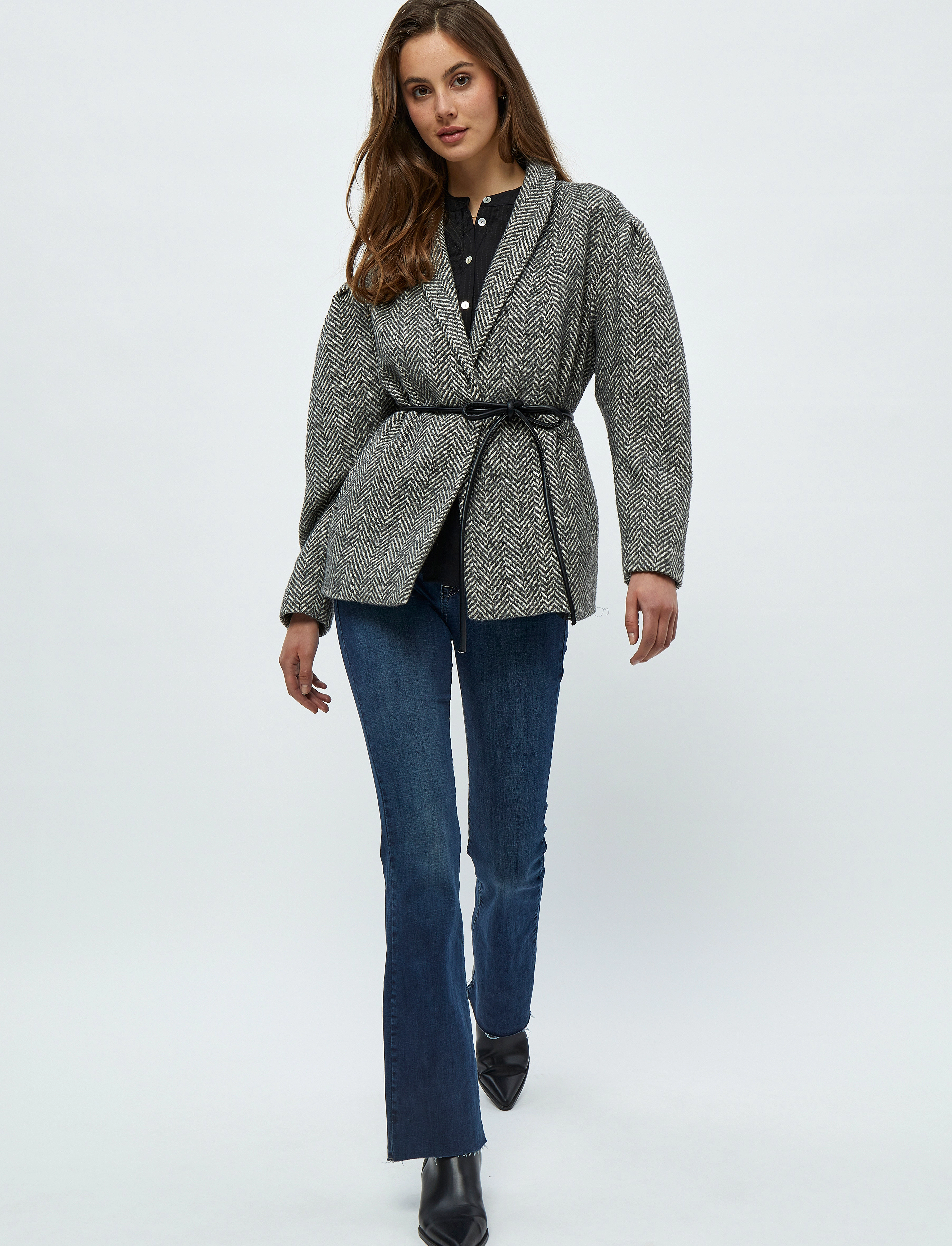 Minus - Nena blazer - black checked - 4