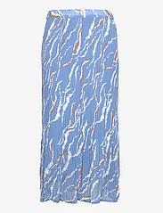 Minus - Rikka Mia Long Skirt - midi garuma svārki - denim blue graphic print - 0
