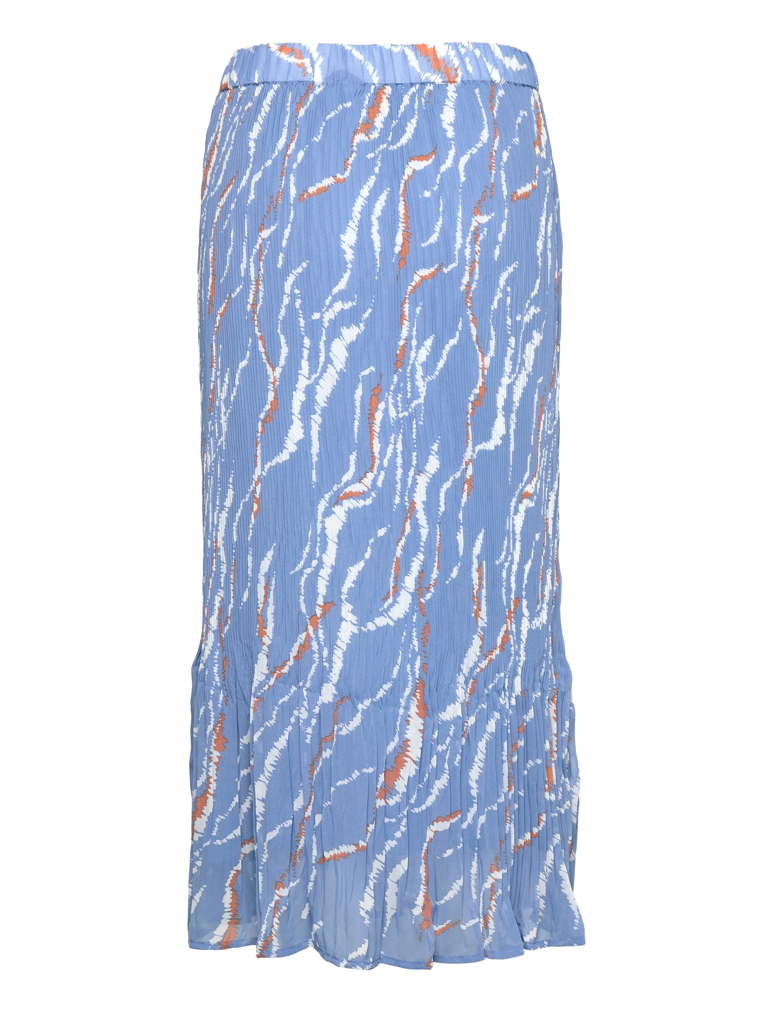 Minus - Rikka Mia Long Skirt - denim blue graphic print - 1