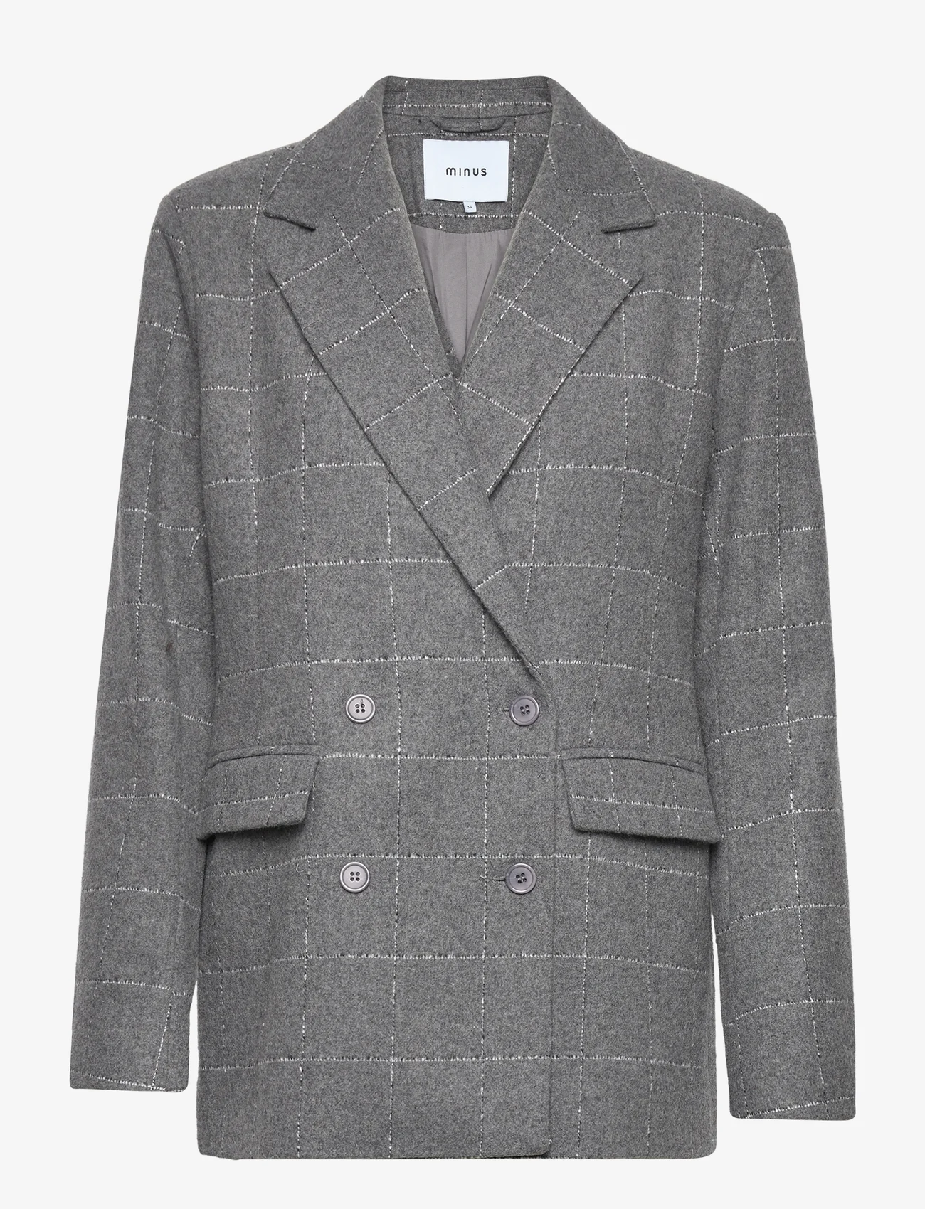 Minus - Rima Blazer - ballīšu apģērbs par outlet cenām - dark grey - 0
