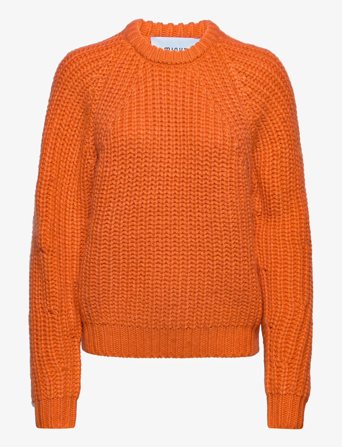 Minus - Leka Knit Pullover - pullover - mandarin orange - 0