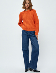 Minus - Leka Knit Pullover - strikkegensere - mandarin orange - 4