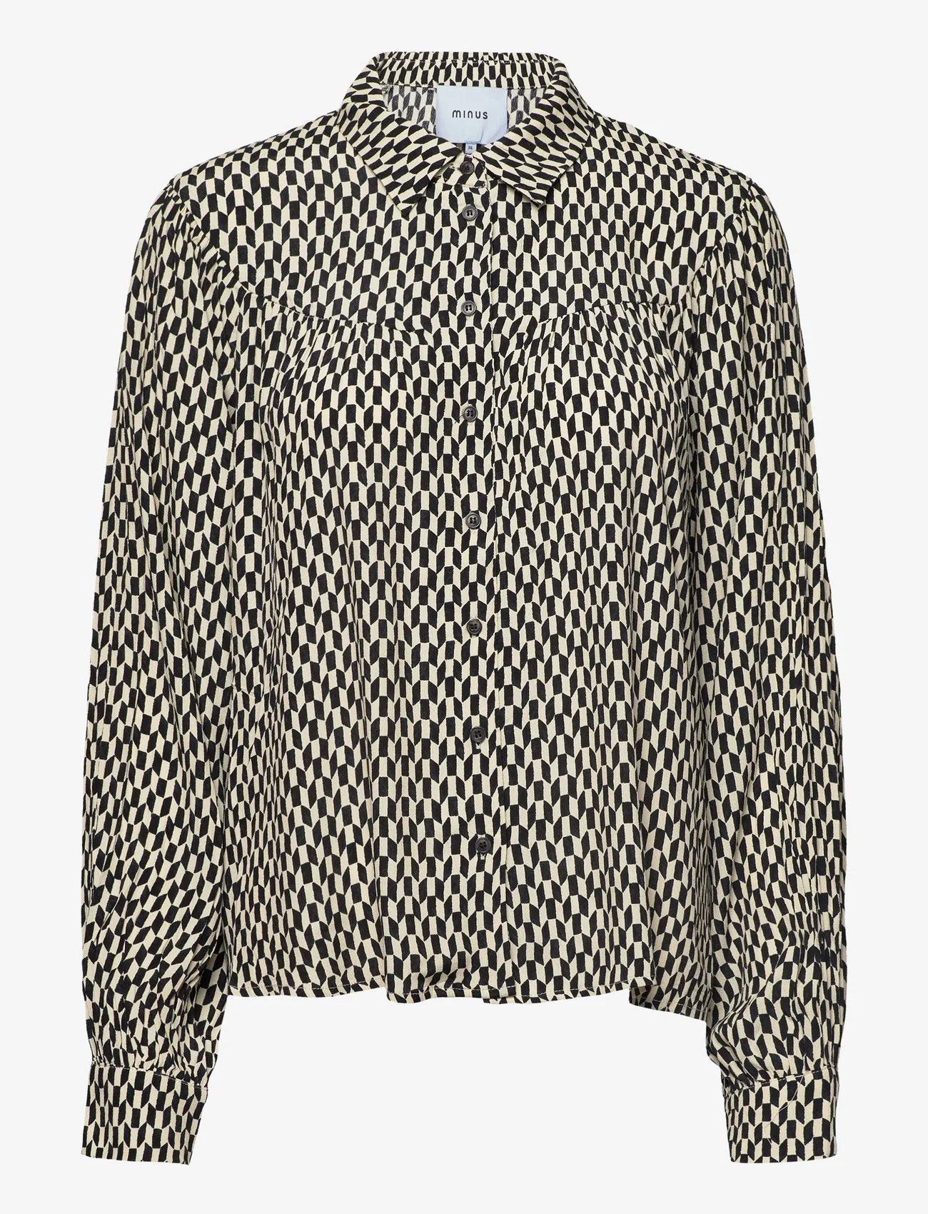 Minus - Lasina Shirt 1 - langärmlige hemden - monocrome print - 0