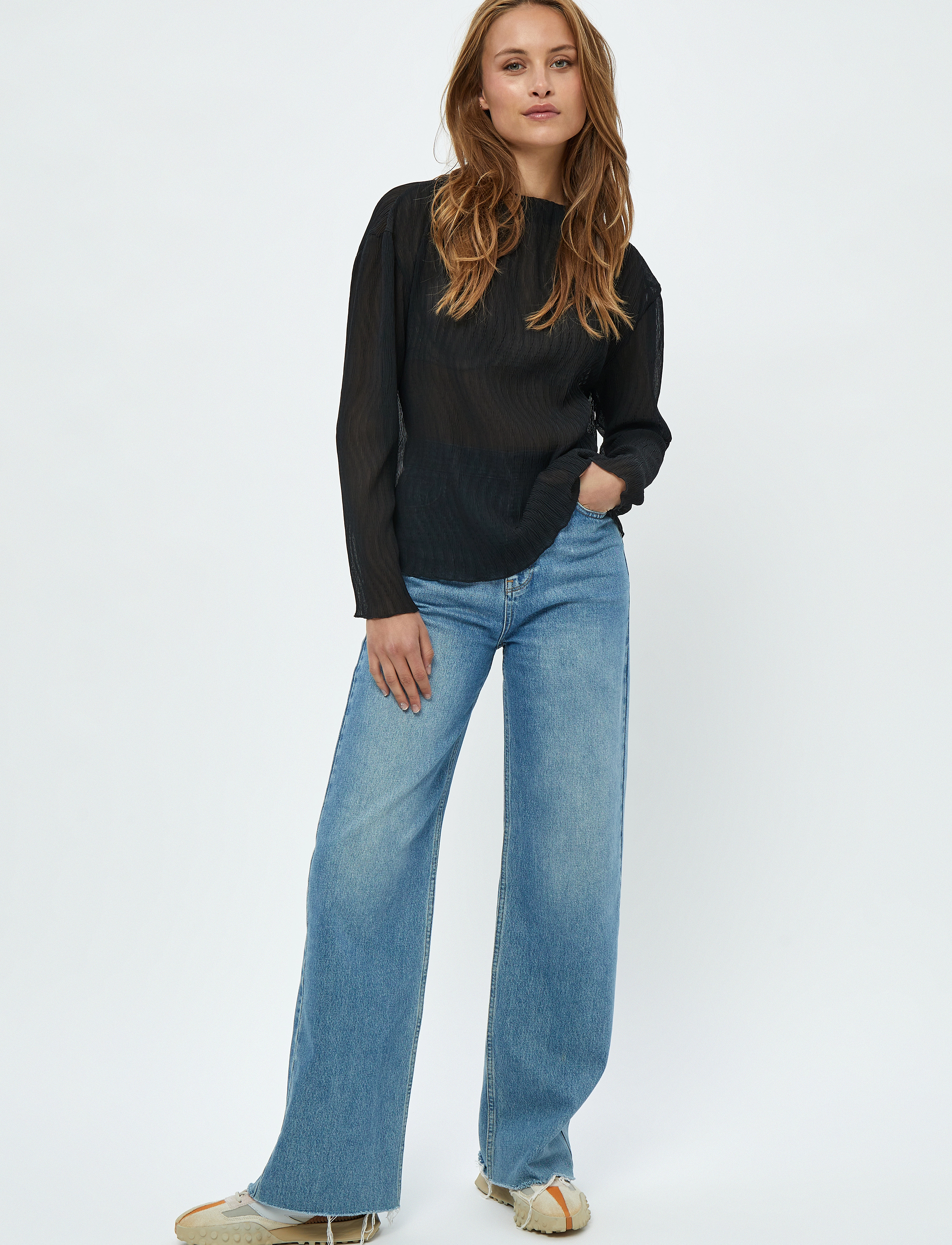 Minus - Sigrid Blouse 3 - sort - 4