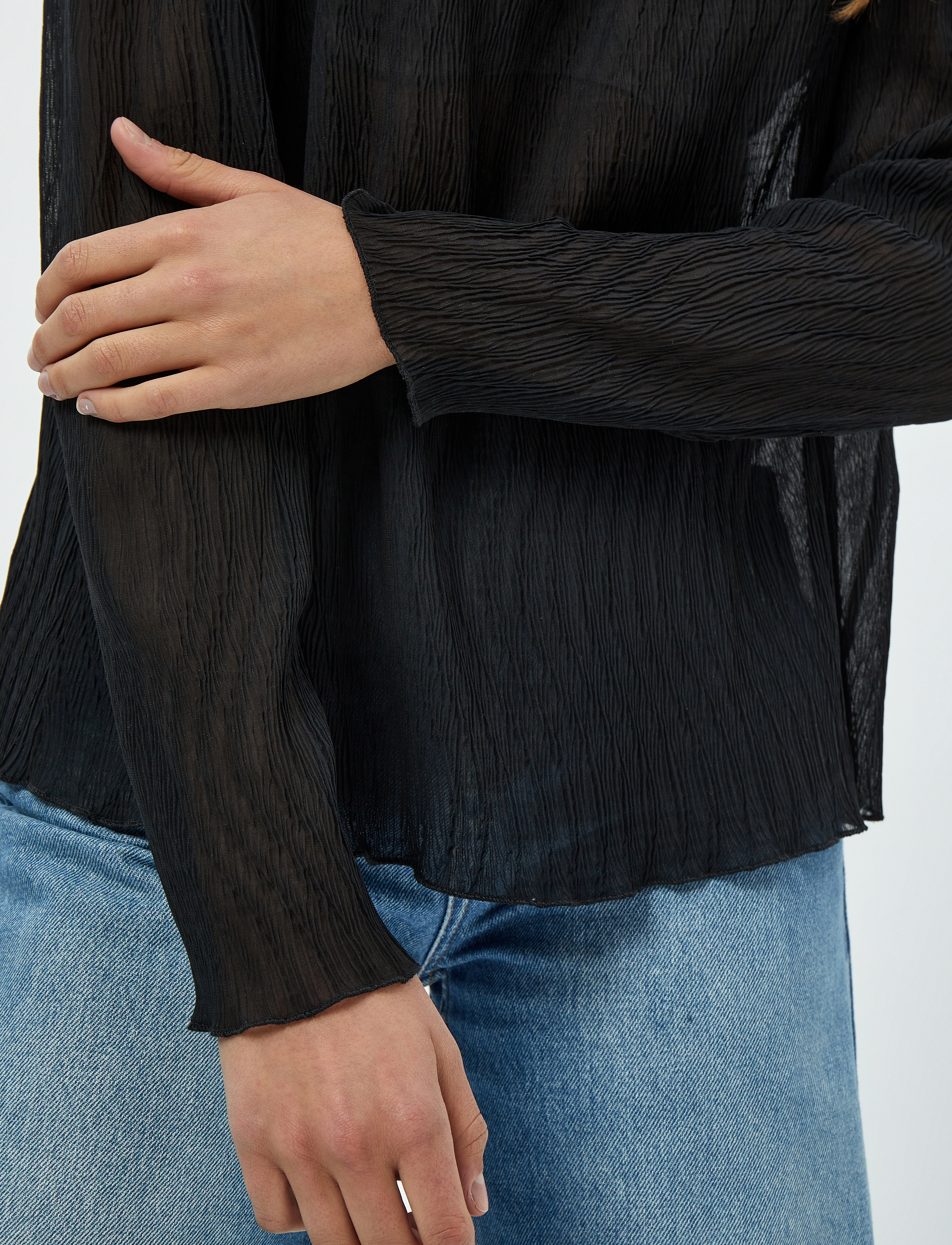 Minus - Sigrid Blouse 3 - sort - 5