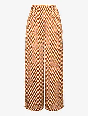 Minus - Kassaria GRS Pants 3 - leveälahkeiset housut - desert sand graphic print - 0