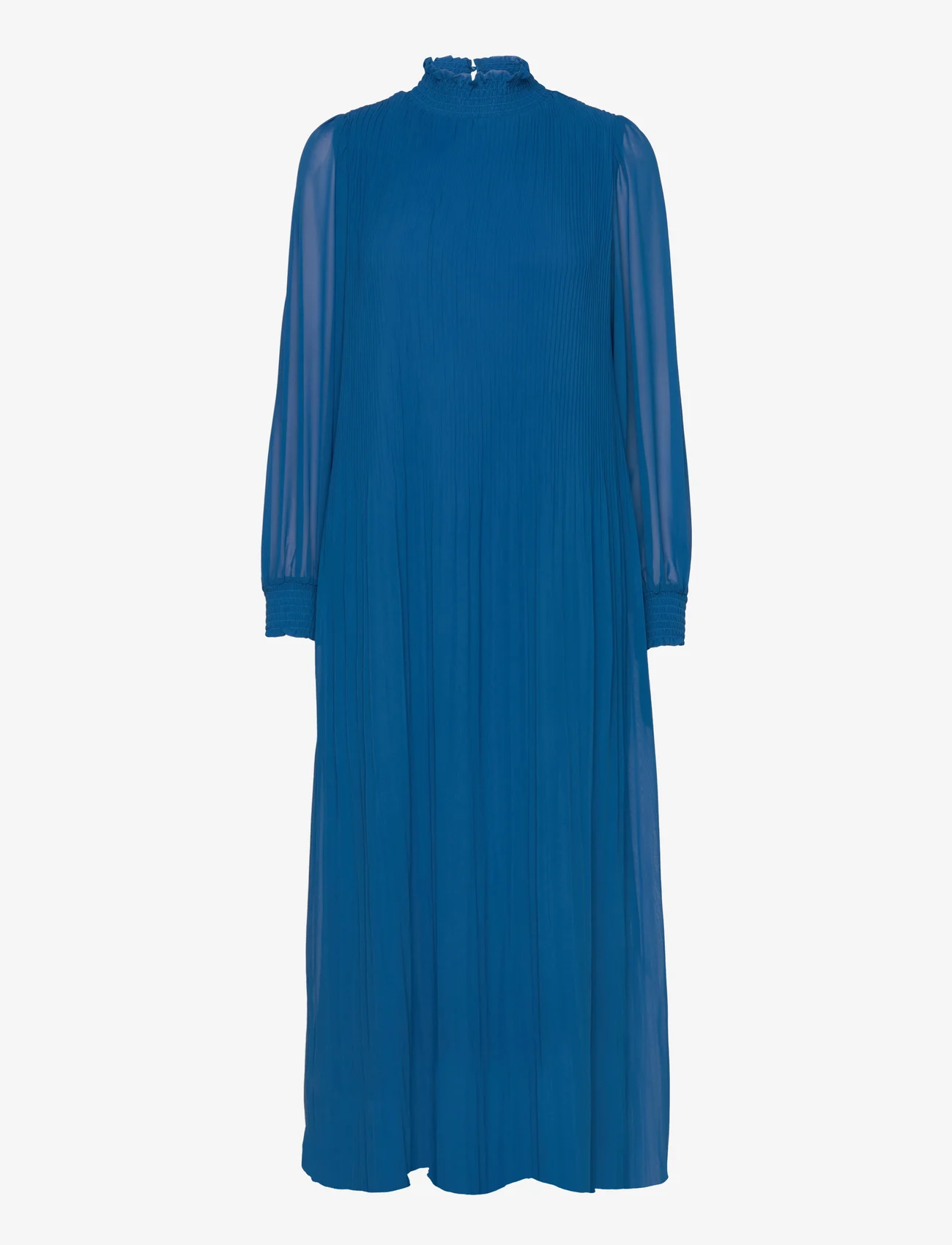 Minus - Mia Smock Lang Kjole - maxi dresses - snorkel blue - 0