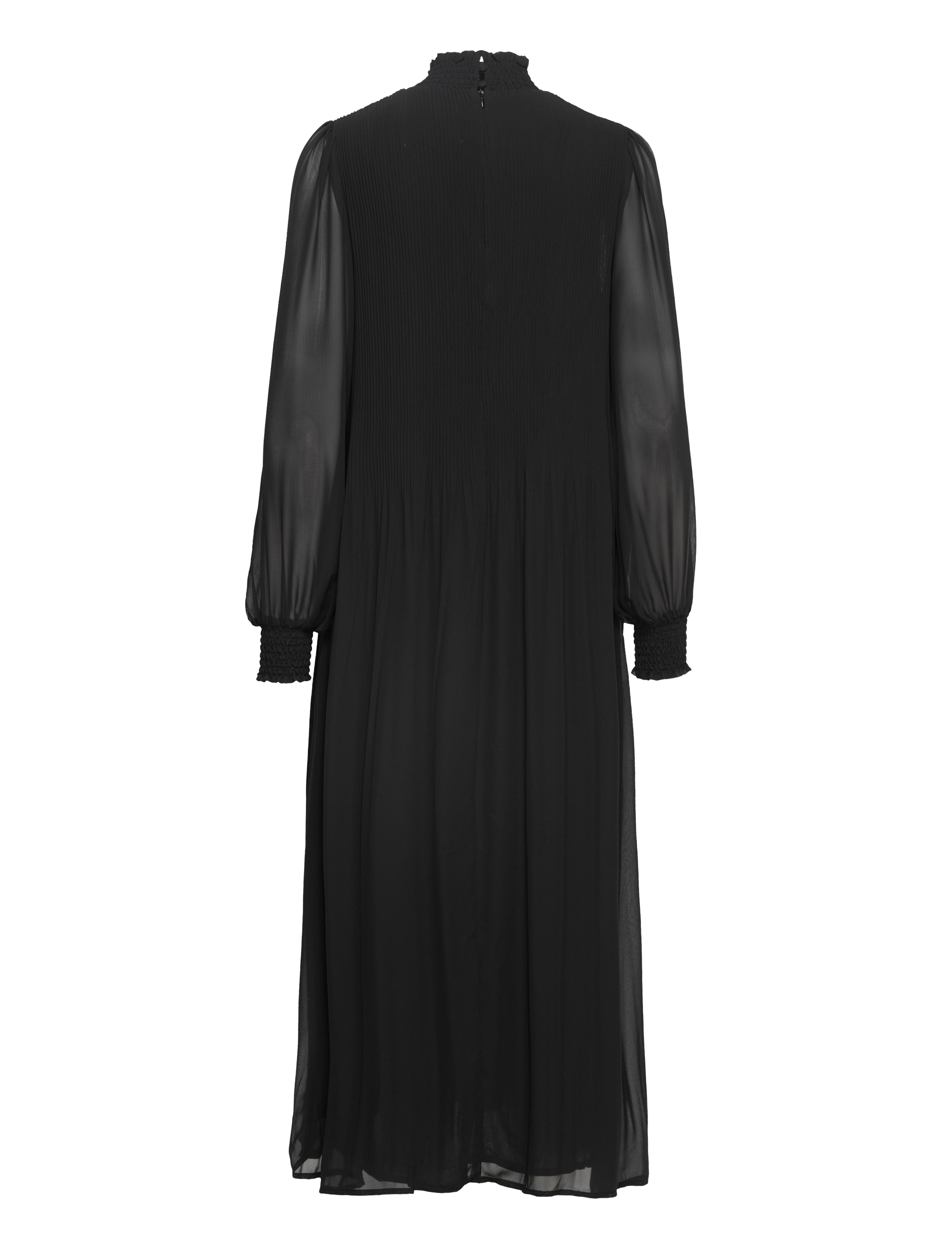 Minus - Mia Smock Lang Kjole - sort - 2