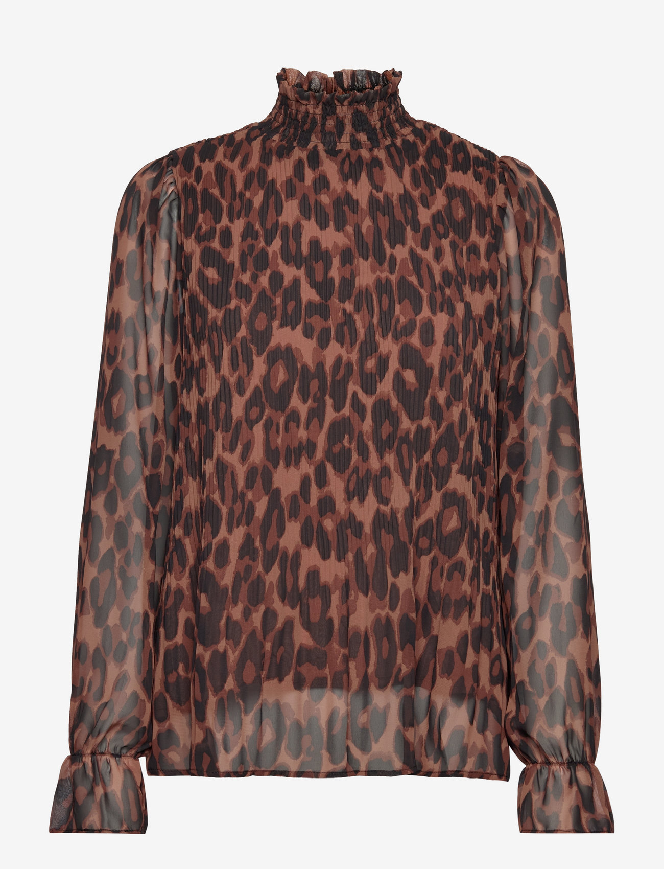 Minus - Mia Blouse 2 - brown leo print - 1