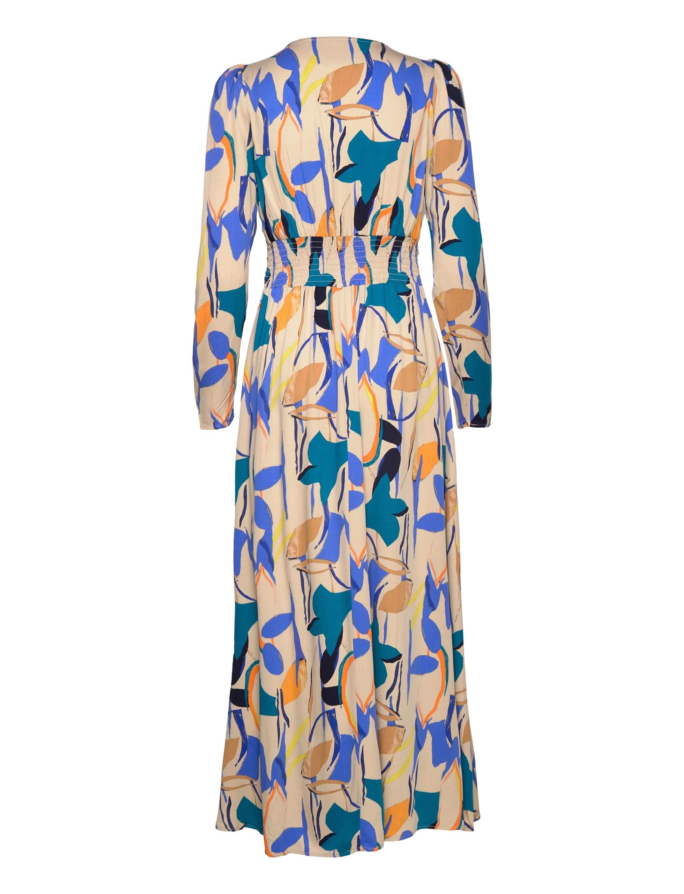 Minus - Binna Dress 1 - royal blue flower print - 1