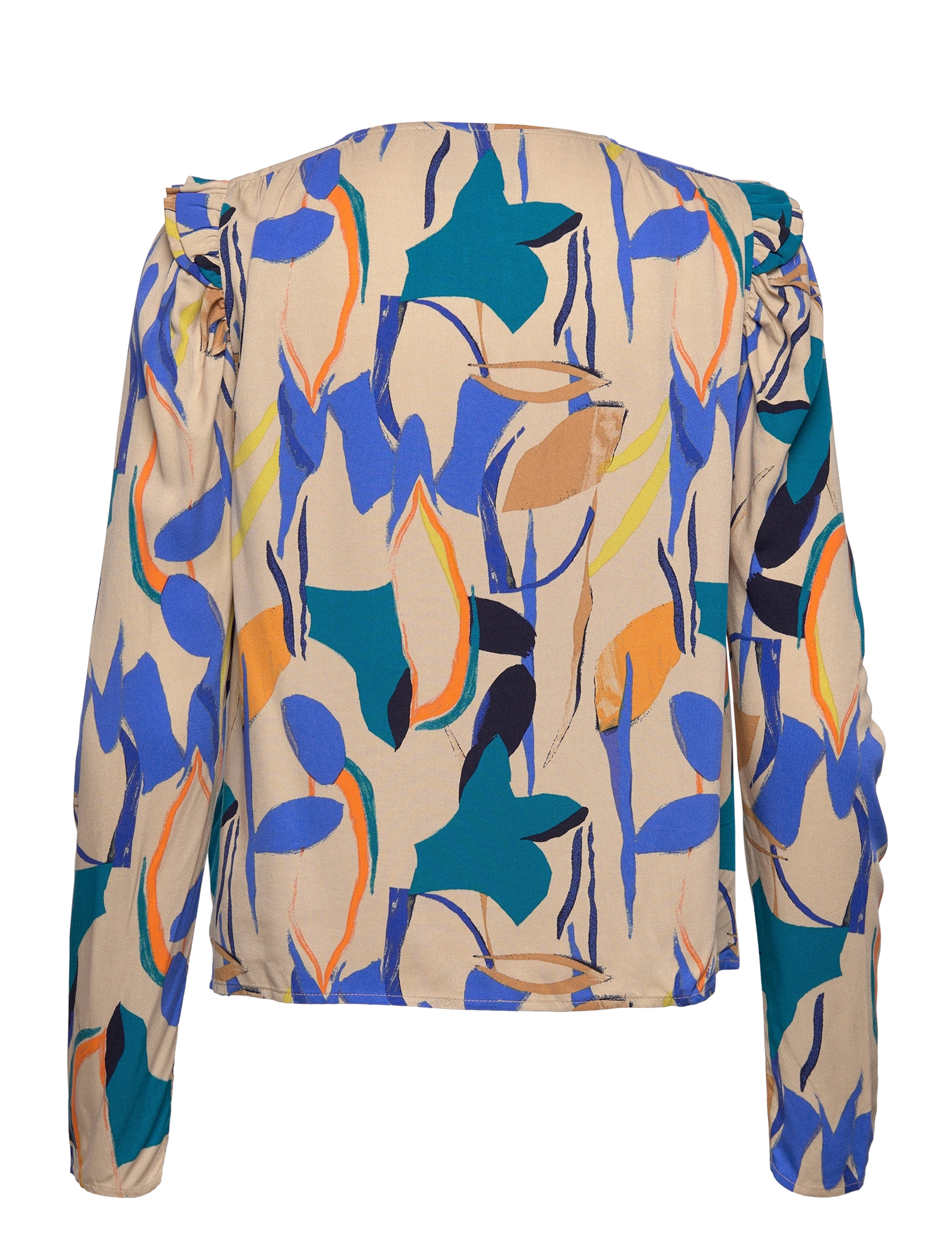 Minus - Binna Blouse 3 - royal blue flower print - 2