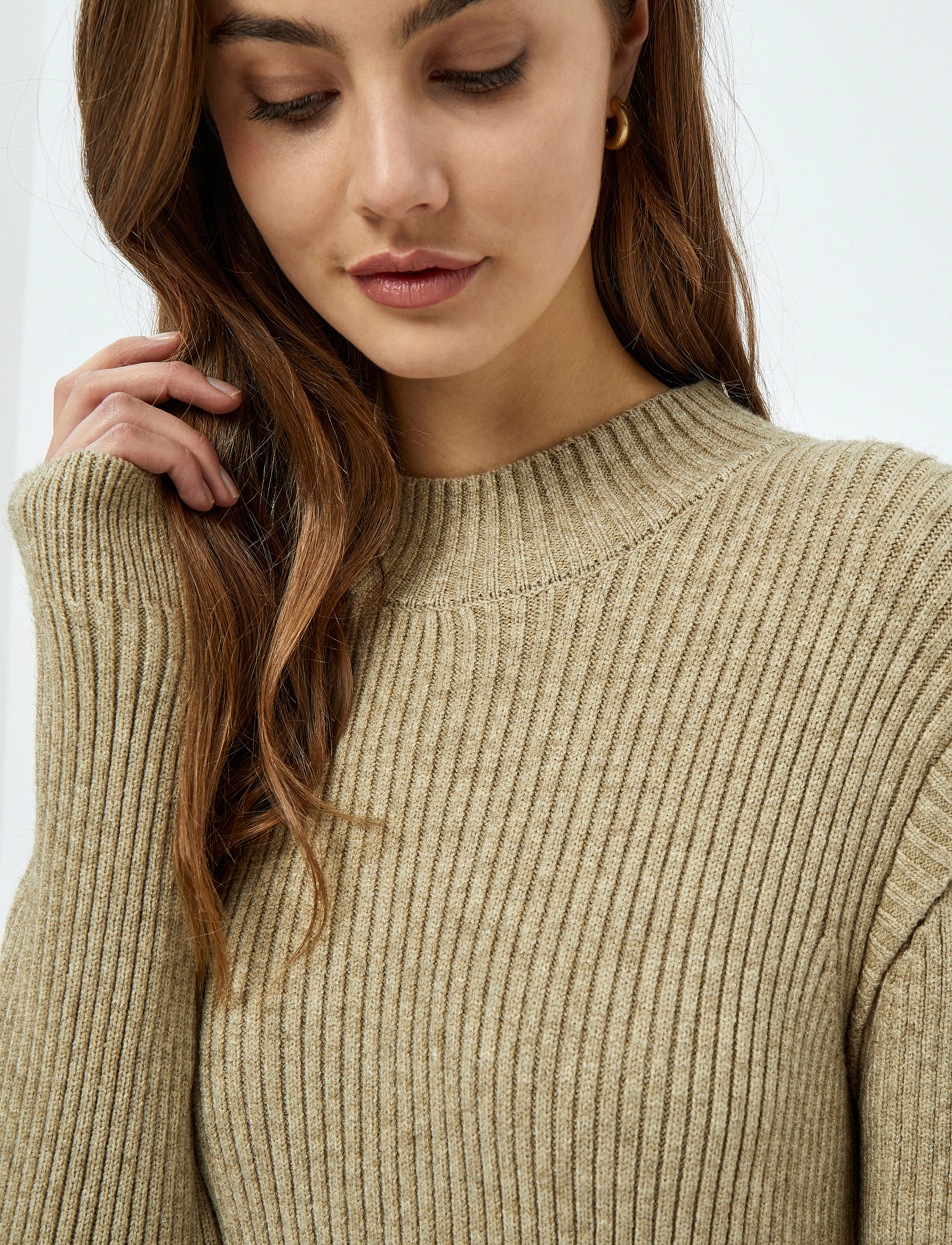Minus - Avaline Knit Dress 1 - wood smoke - 5