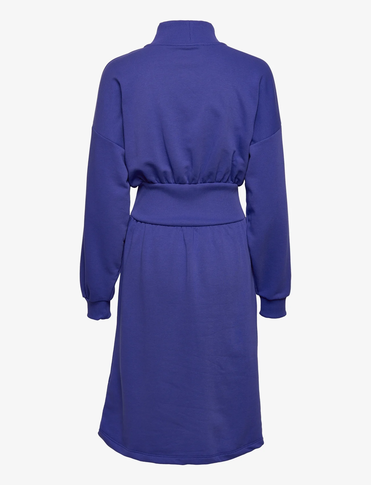 Minus - Halia Sweat Dress 1 - midikjoler - royal blue - 1