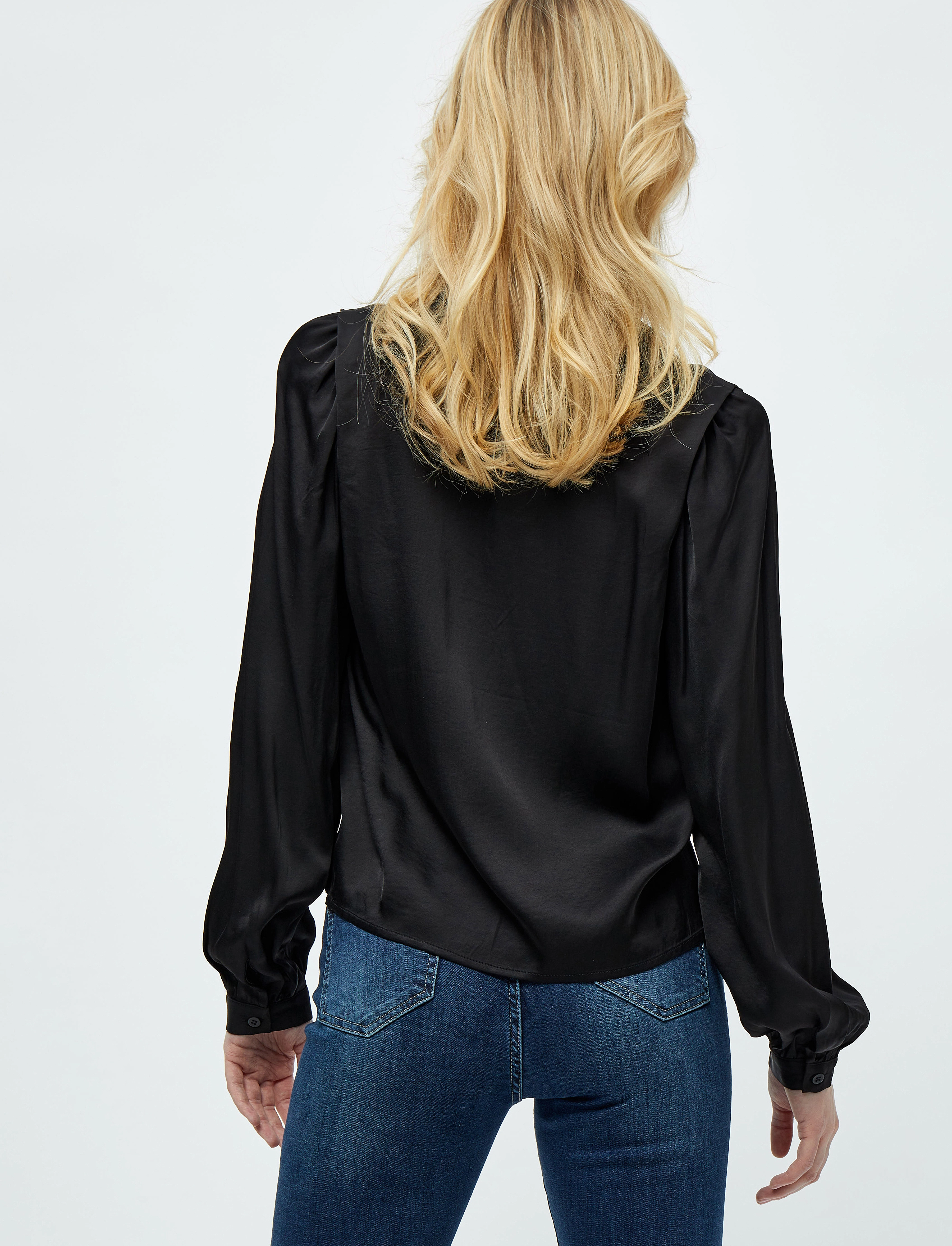 Minus - Caty Silke Bluse - sort - 3