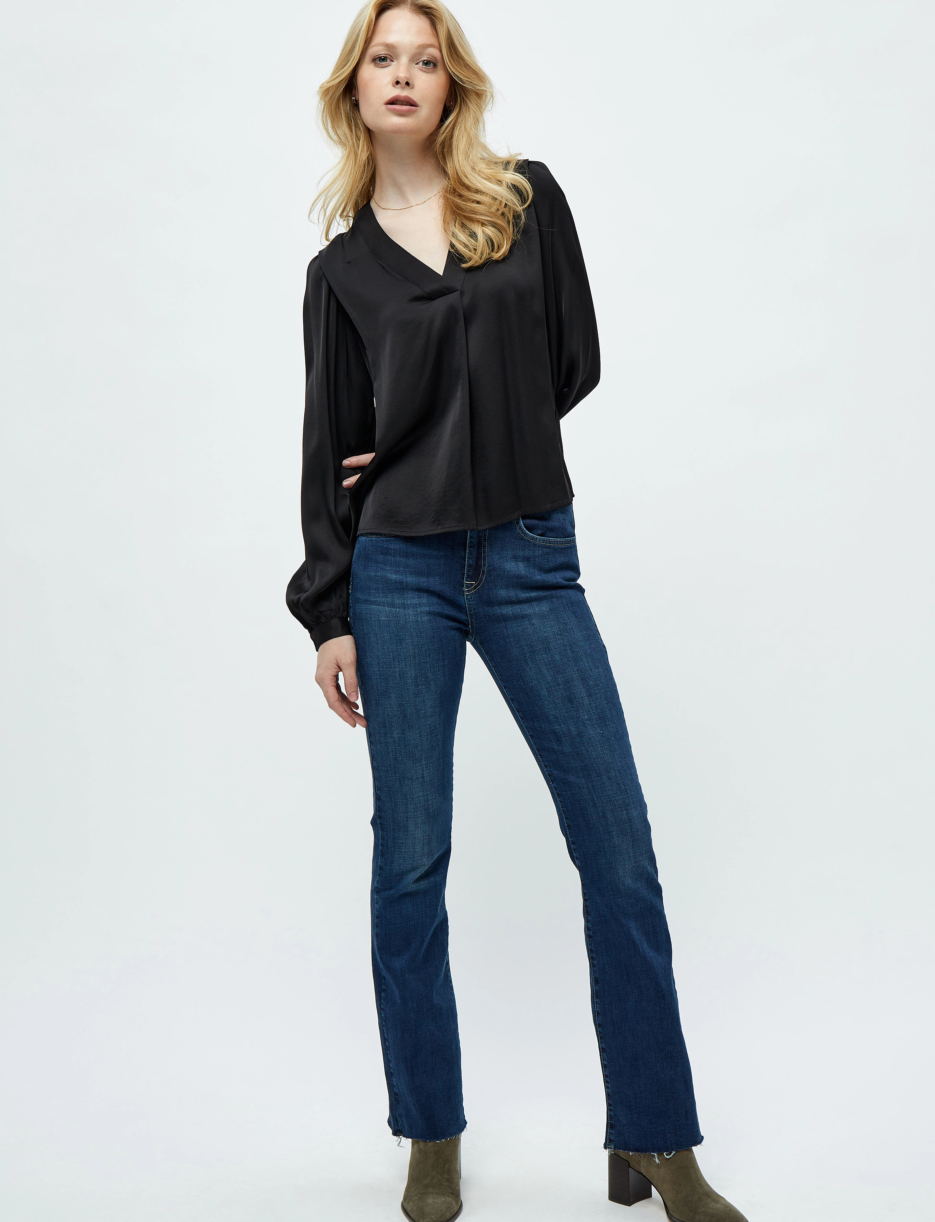 Minus - Caty Silke Bluse - sort - 4