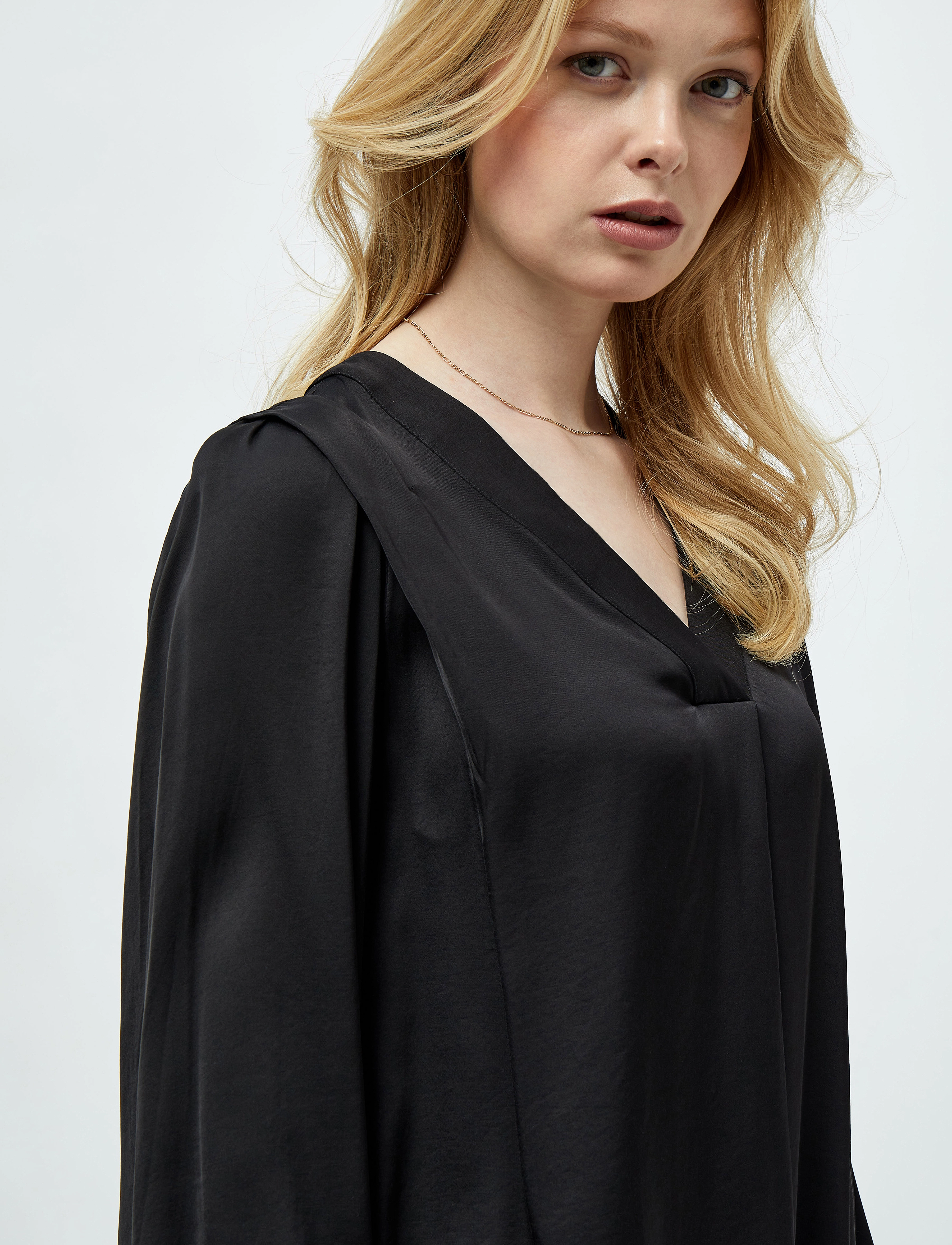 Minus - Caty Silke Bluse - sort - 5