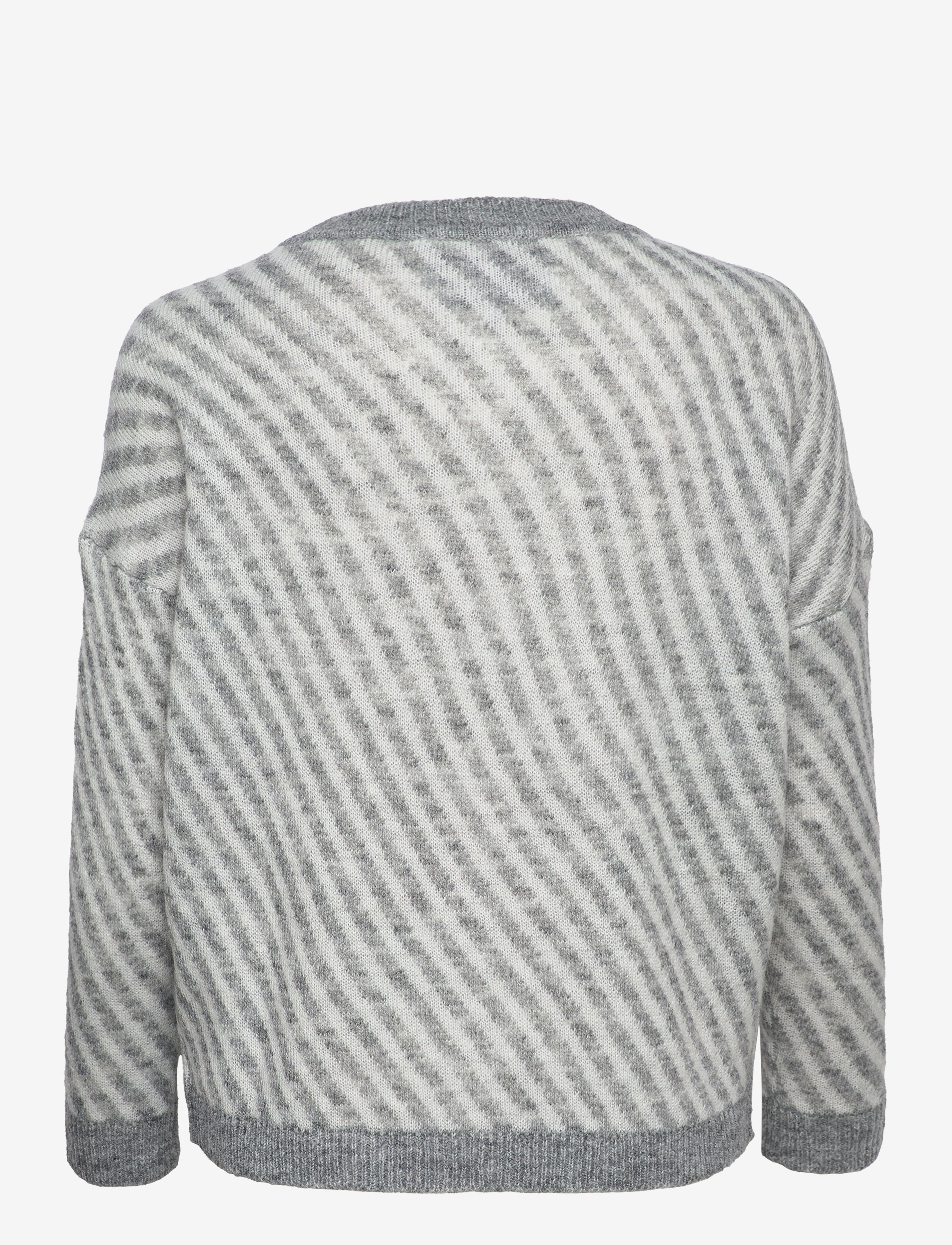 Minus - Stormy Knit Pullover - grey striped - 1