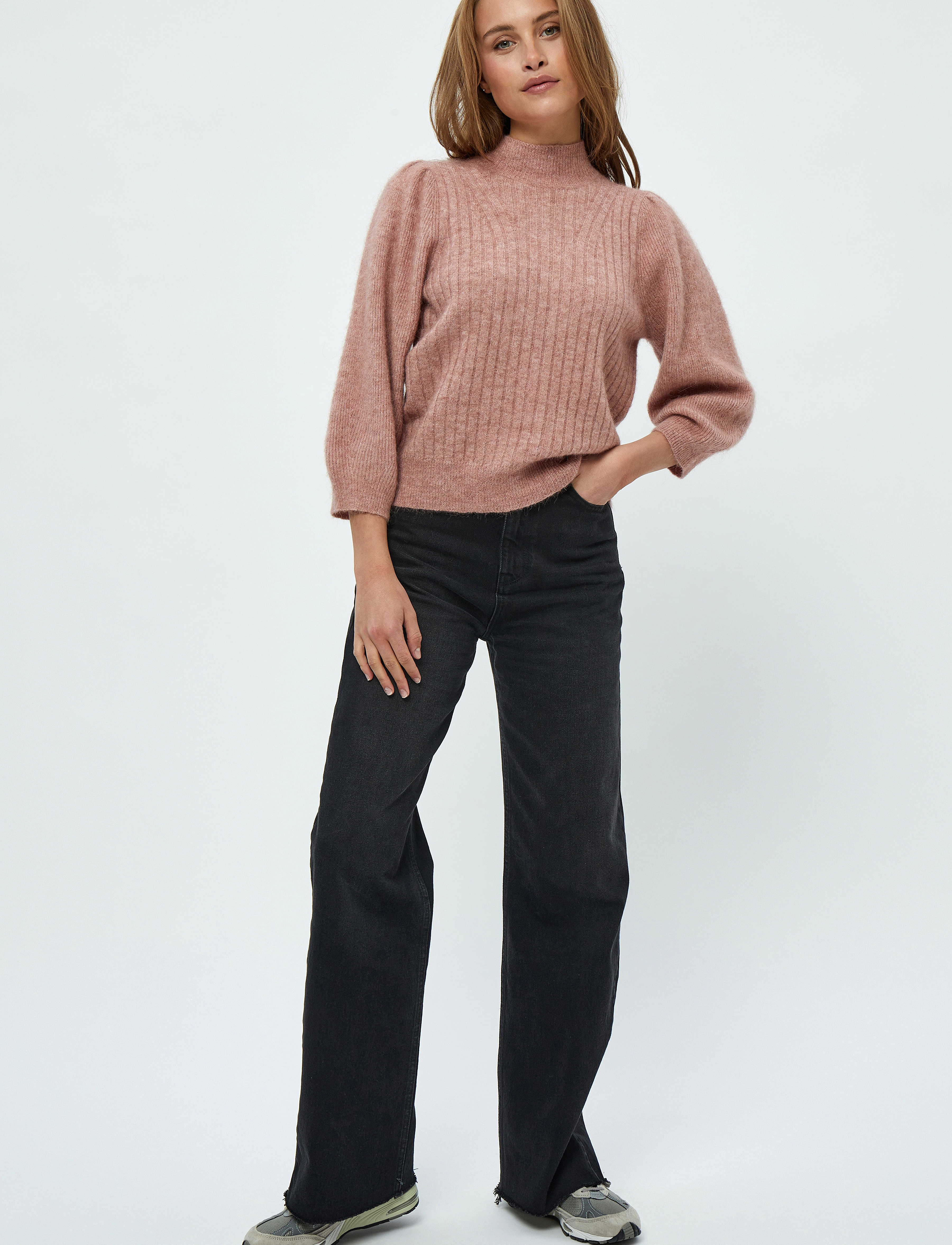 Minus - Ditta Knit Pullover - ash rose melange - 4