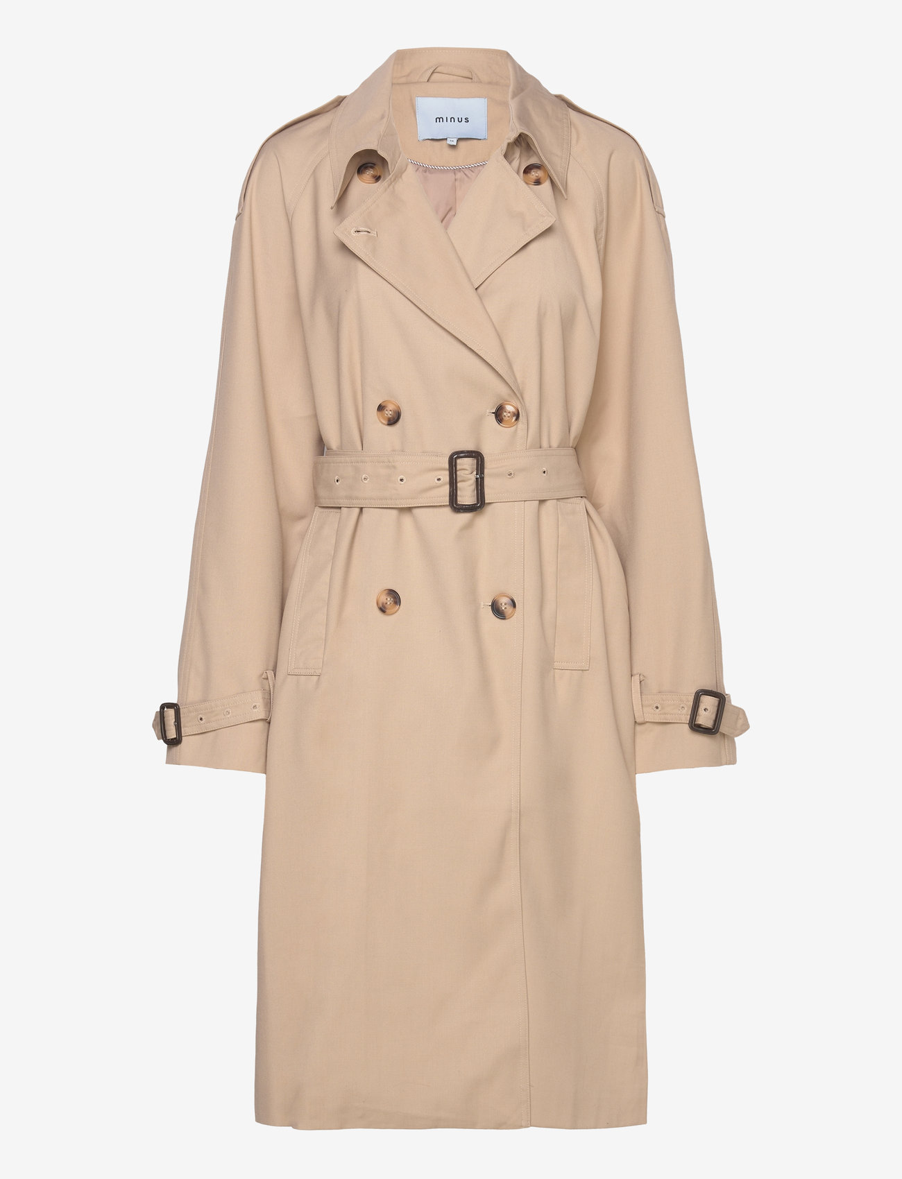 Minus - Horizon Trenchcoat - nomad sand - 0