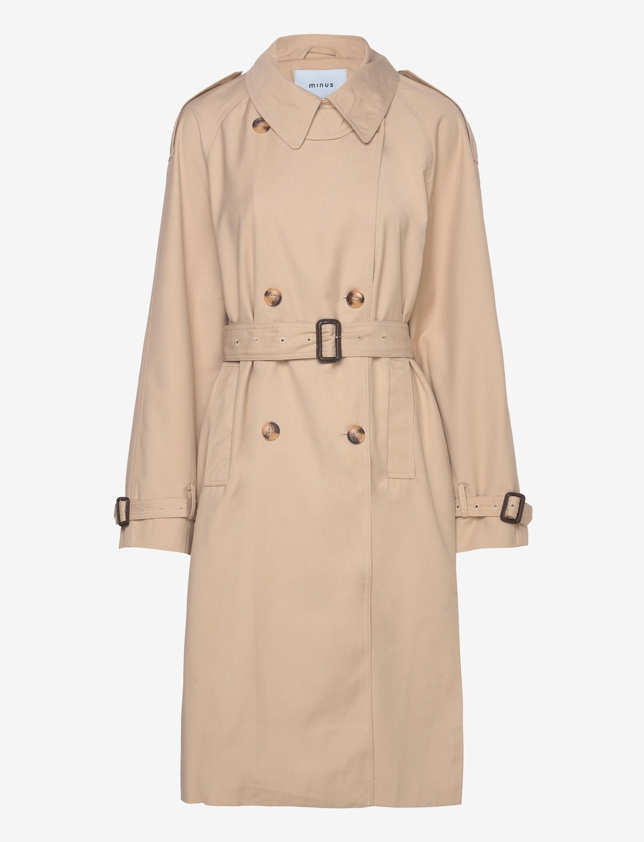 Minus - Horizon Trenchcoat - nomad sand - 2