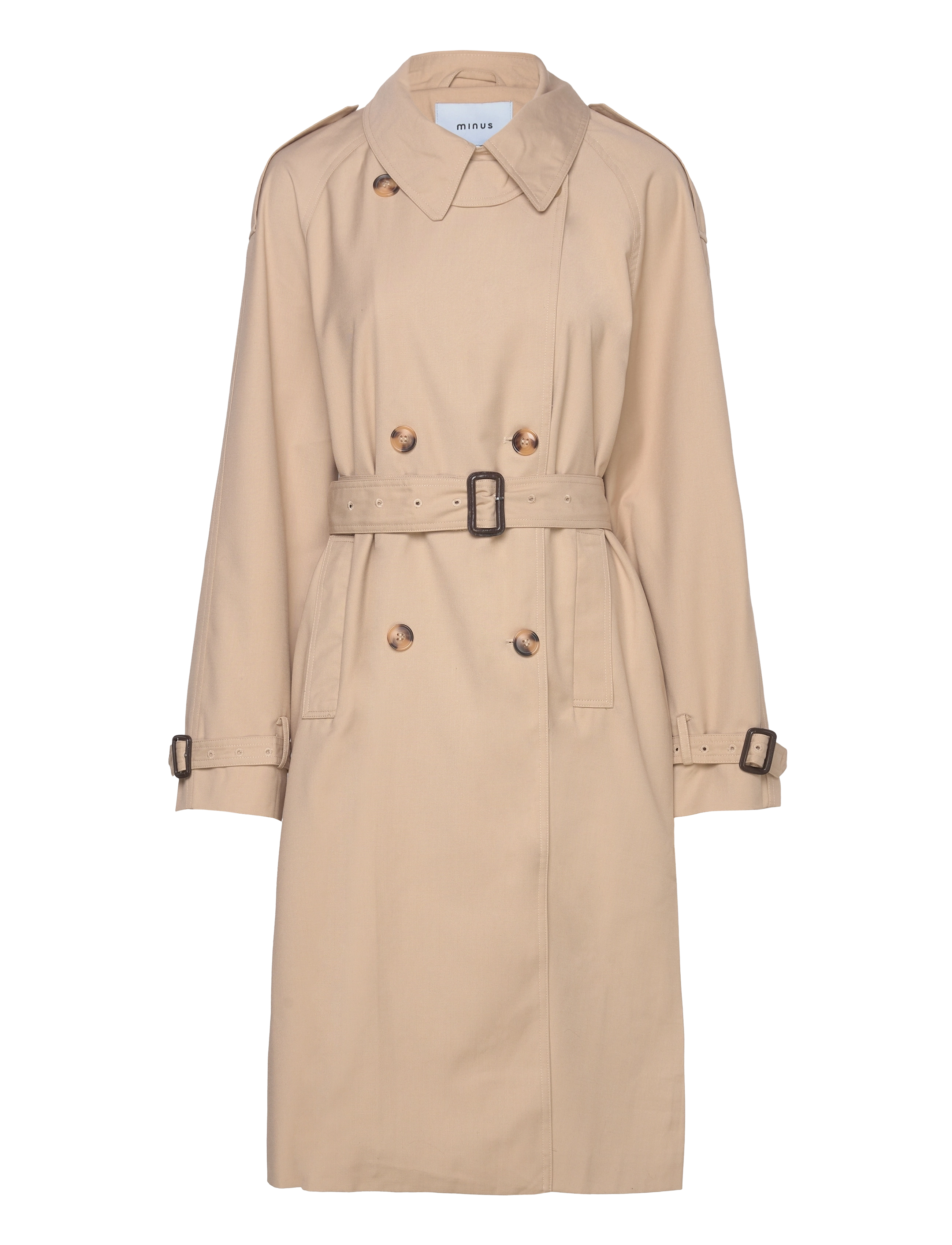Minus - Horizon Trenchcoat - nomad sand - 2