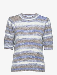 Minus - Misja Knit Tee - royal blue striped - 0