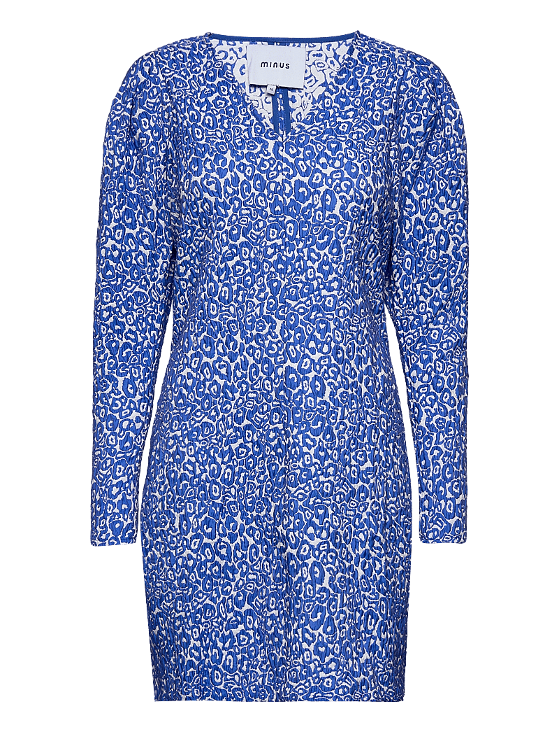 Minus - Retia Dress - korte kjoler - royal blue leo - 0