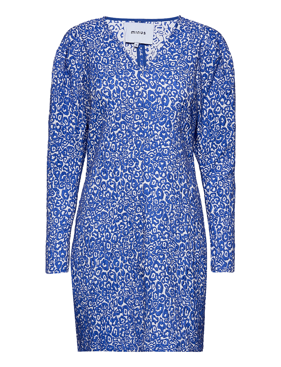 Minus - Retia Dress - korte kjoler - royal blue leo - 0