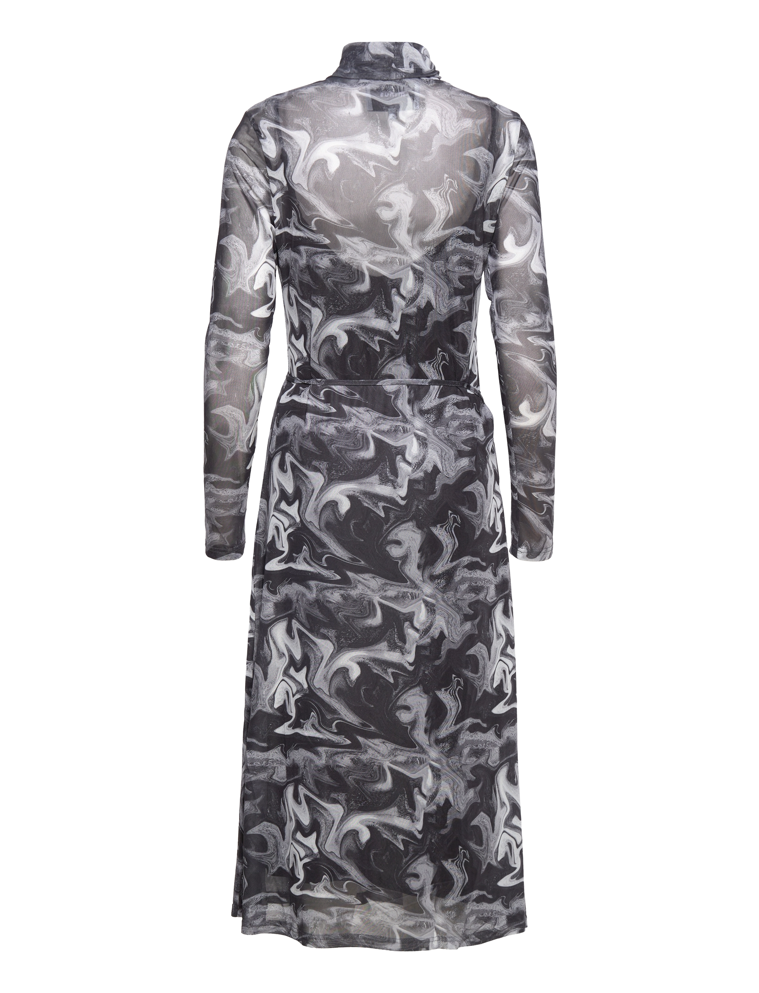 Minus - Divia dress 2 - black swirl print - 1